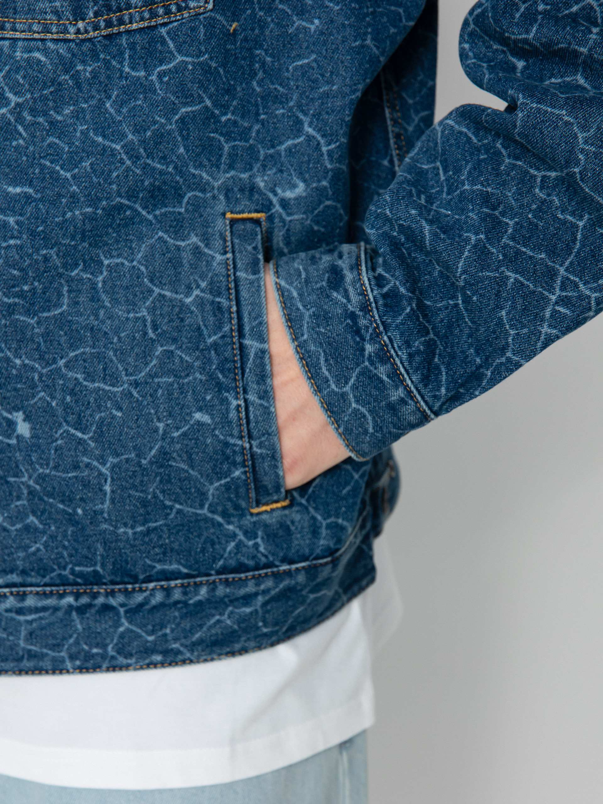 Bunda Volcom Fa Tetsunori Denim (lazer)