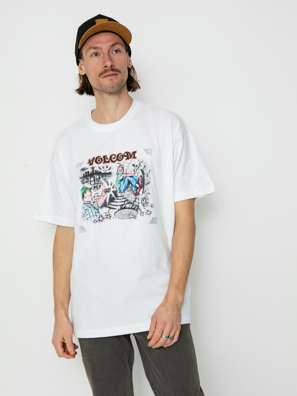 Tričko Volcom Street Keutchi (white)