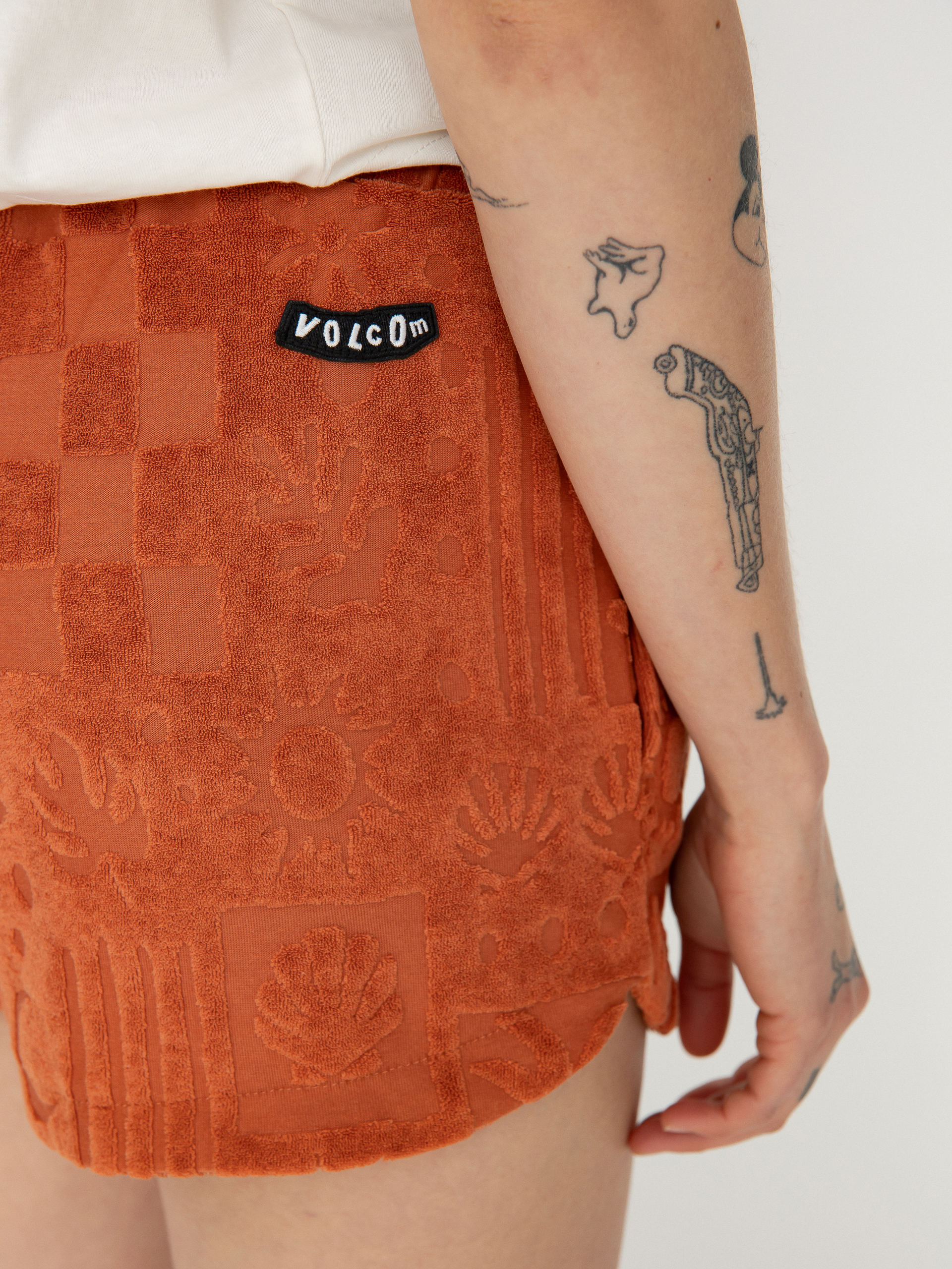 Kraťasy Volcom Sunny Wild Terry Cloth Wmn (rosewood)