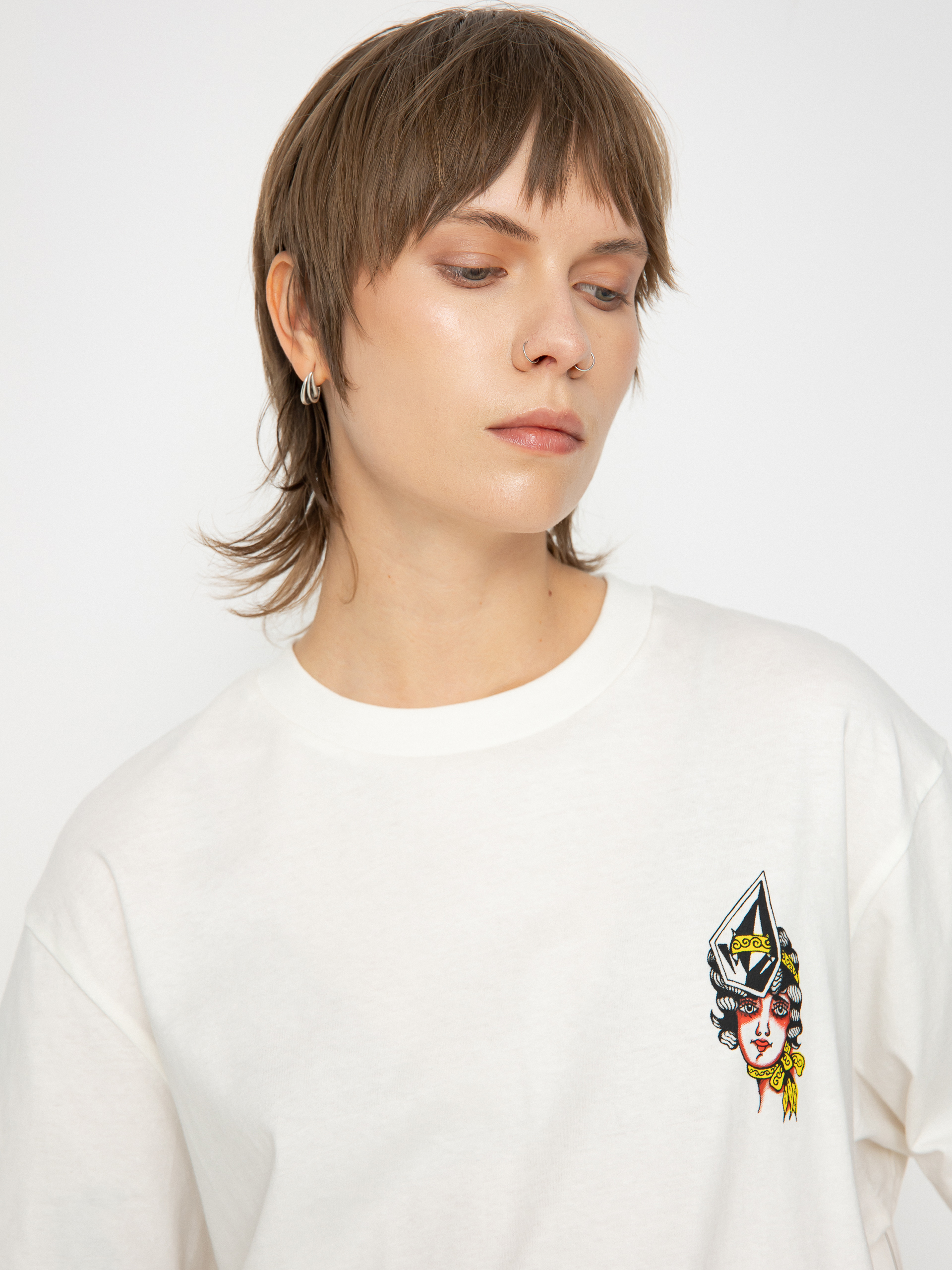 Tričko Volcom Drumstone Wmn (star white)
