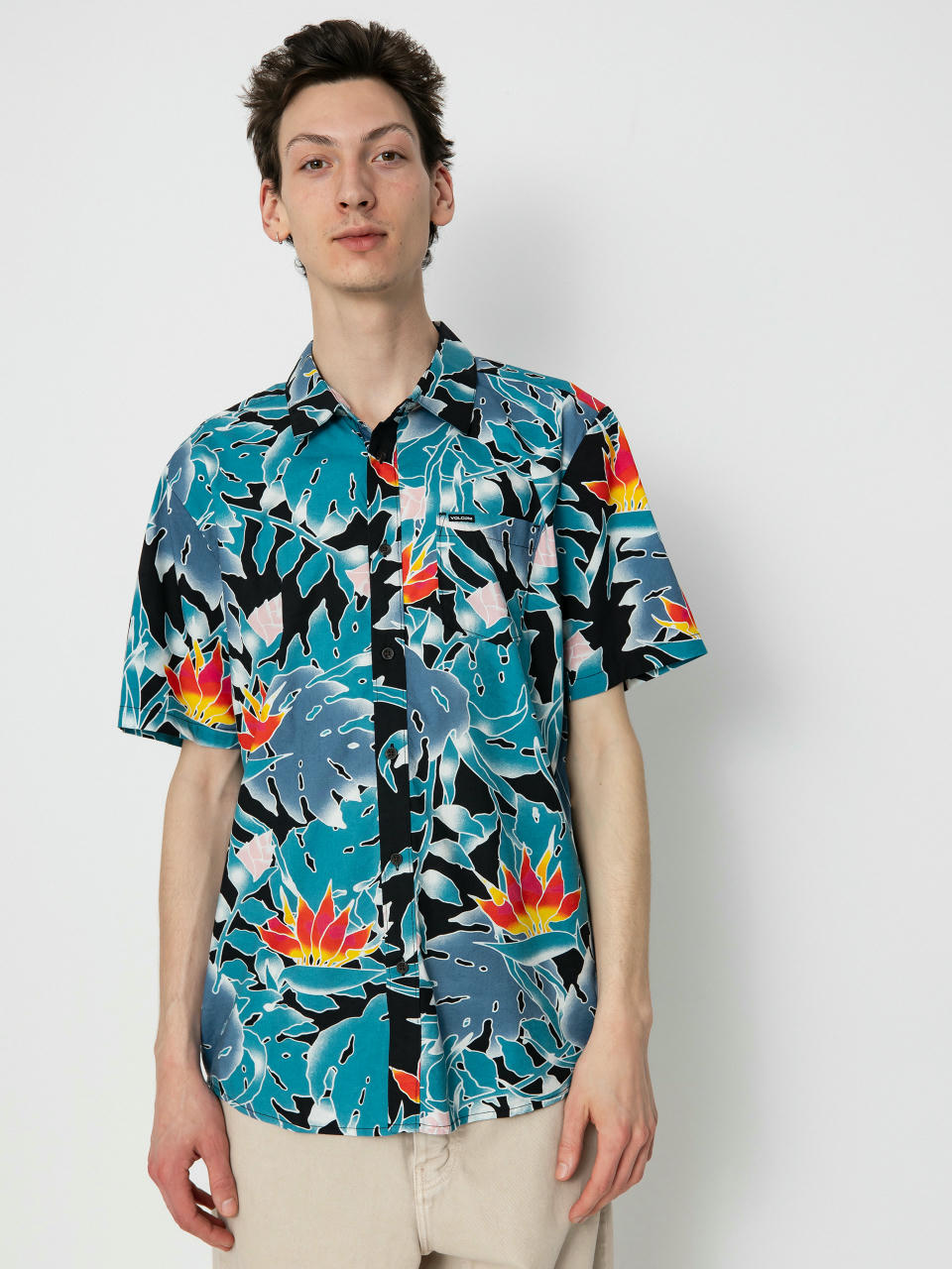 Košeľa Volcom Leaf Pit Floral (black)