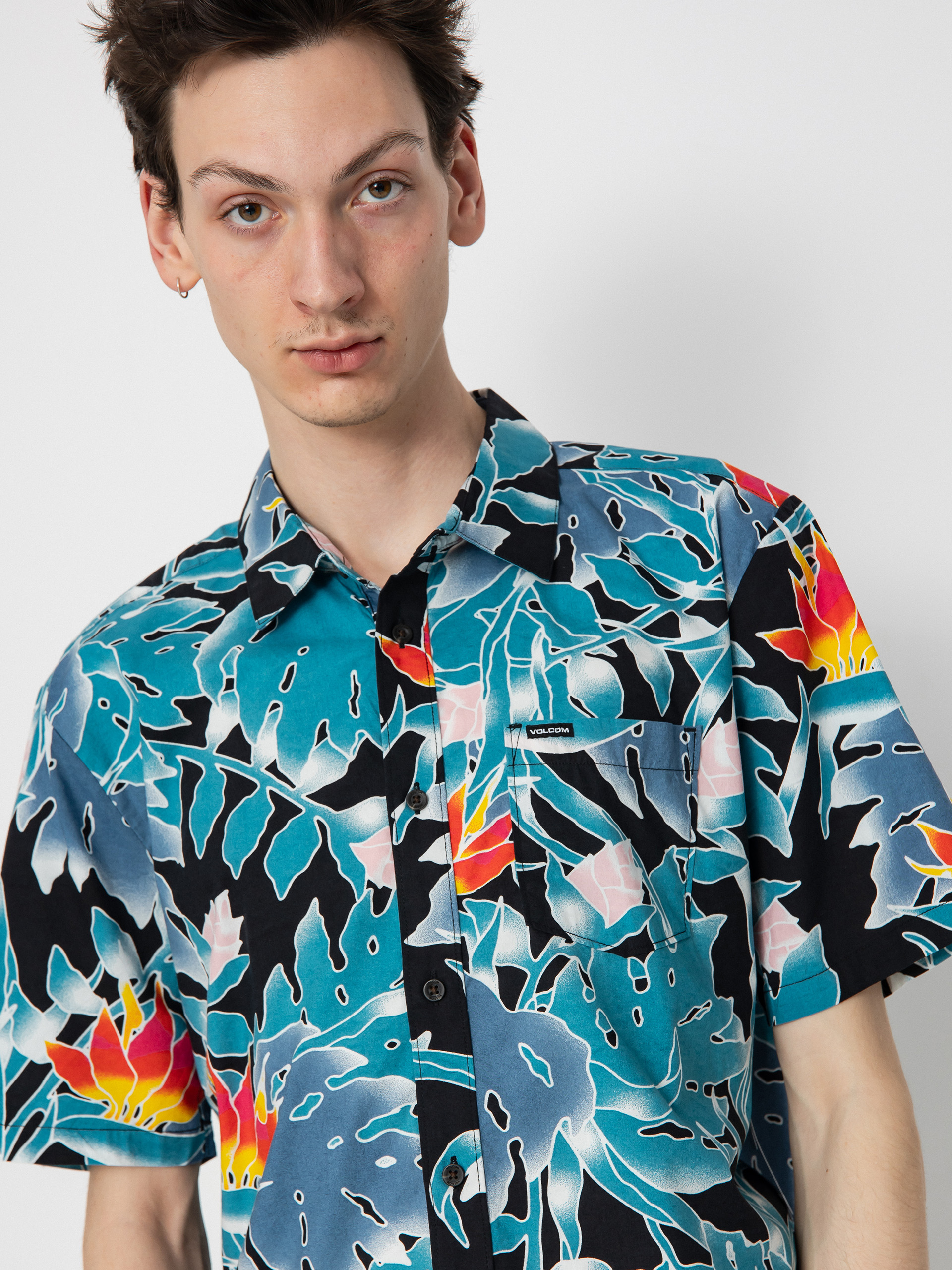 Košeľa Volcom Leaf Pit Floral (black)