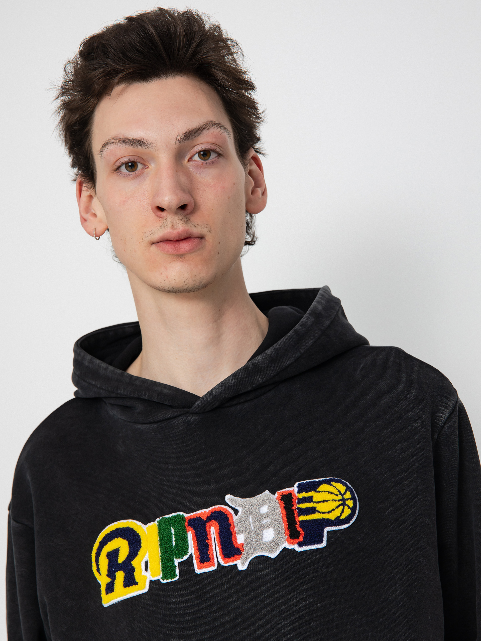 Mikina s kapucňou RipNDip Fan Fave HD (black wash)