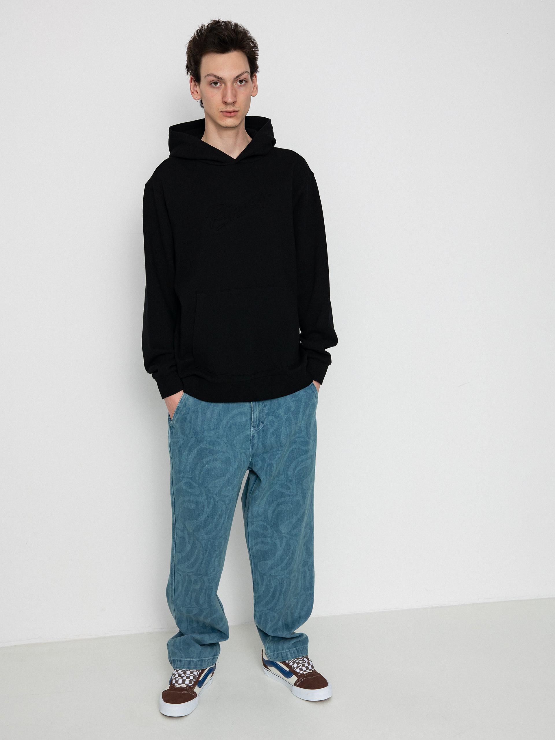 Mikina s kapucňou RipNDip Autograph HD (black)