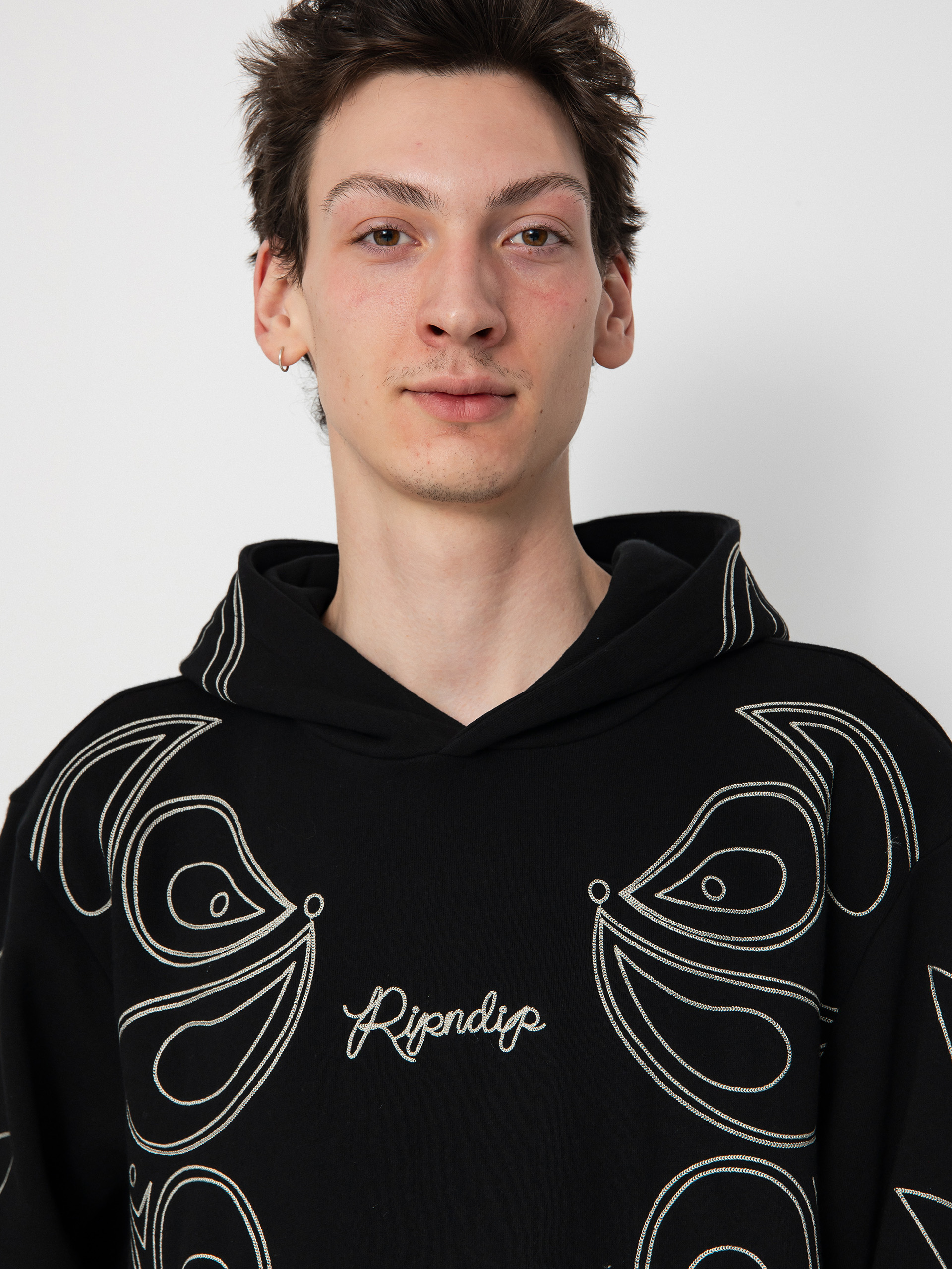 Mikina s kapucňou RipNDip Howdy HD (black)