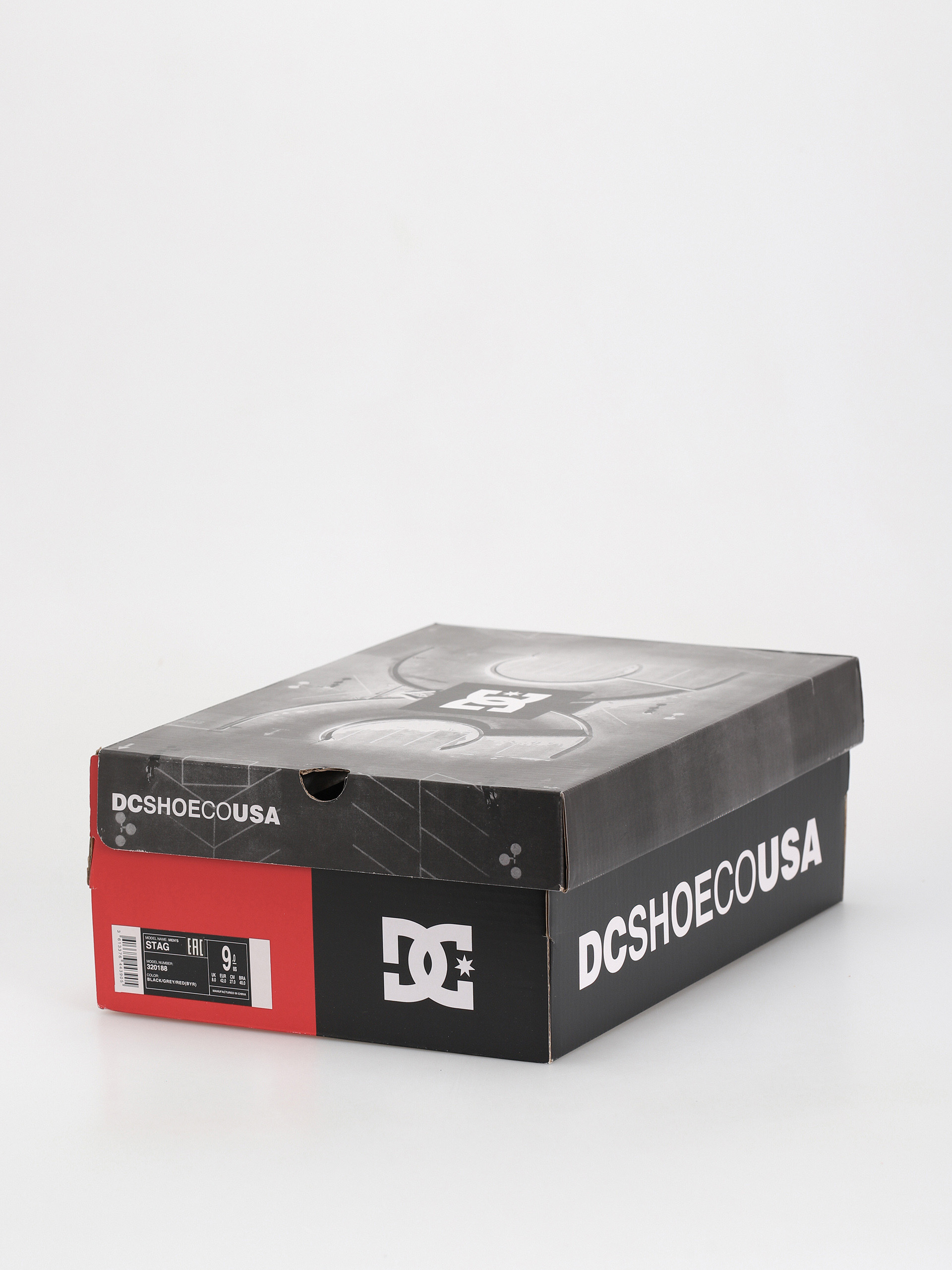 Topánky DC Stag (black/grey/red)