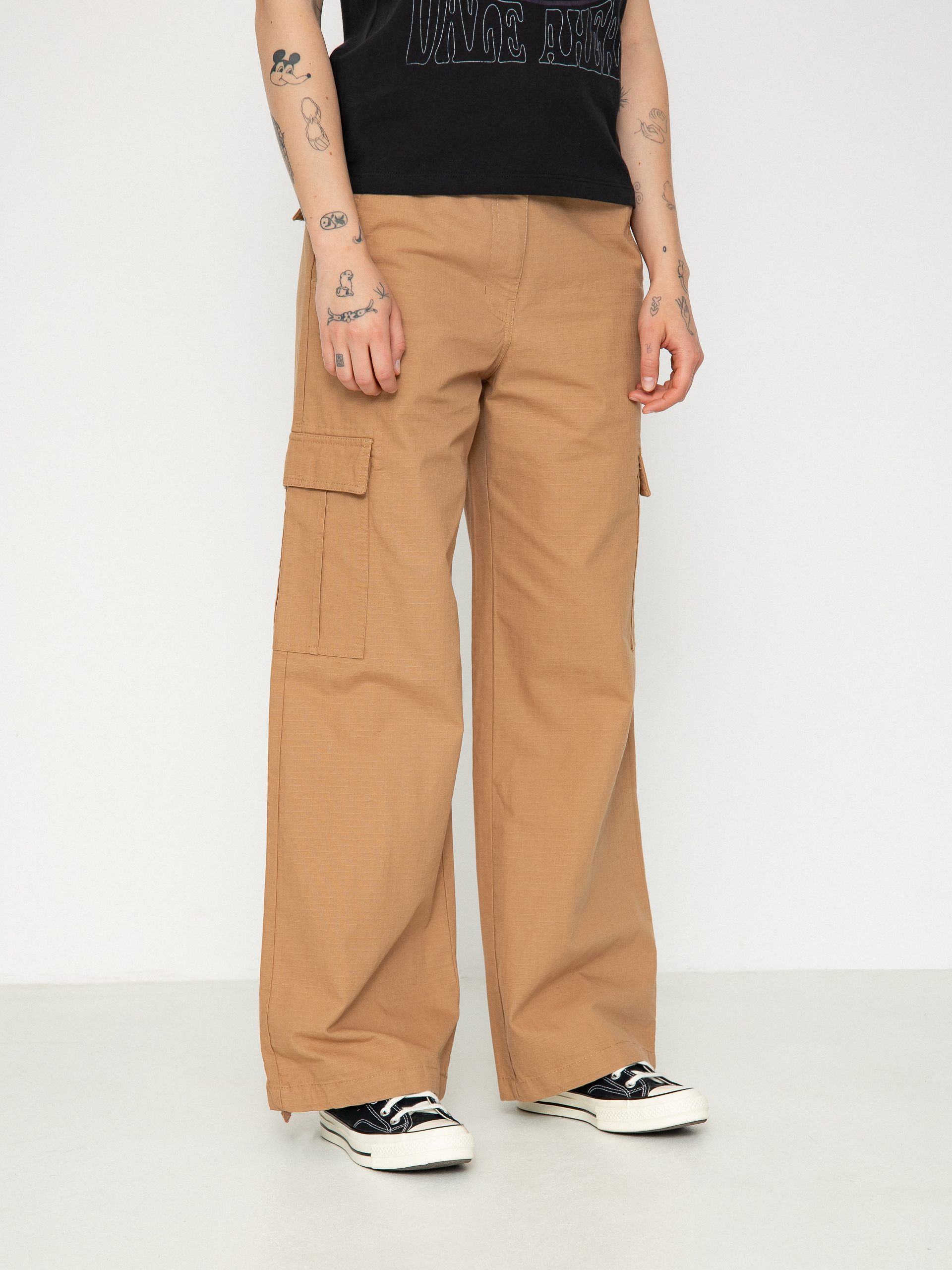 Nohavice Volcom Cargstone Wmn (mocha)