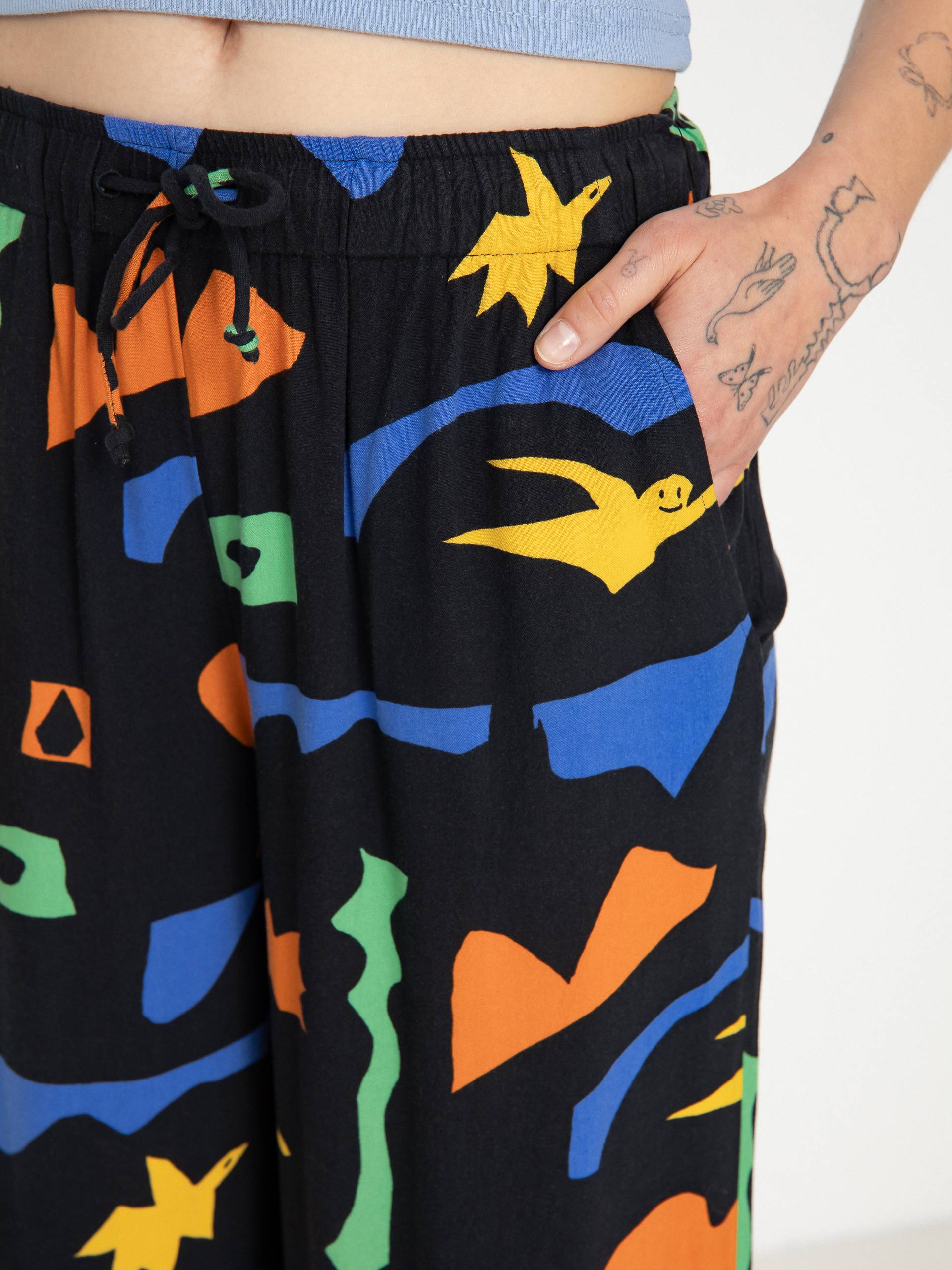 Nohavice Volcom Fa Arthur Longo Ew Wmn (black)