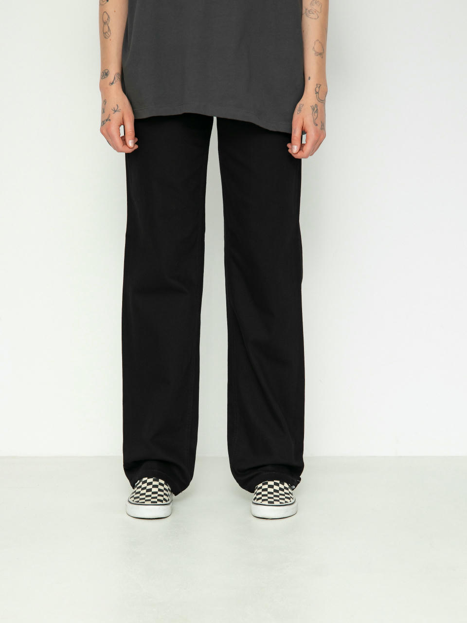 Nohavice Dickies Thomasville Wmn (rinsed black)