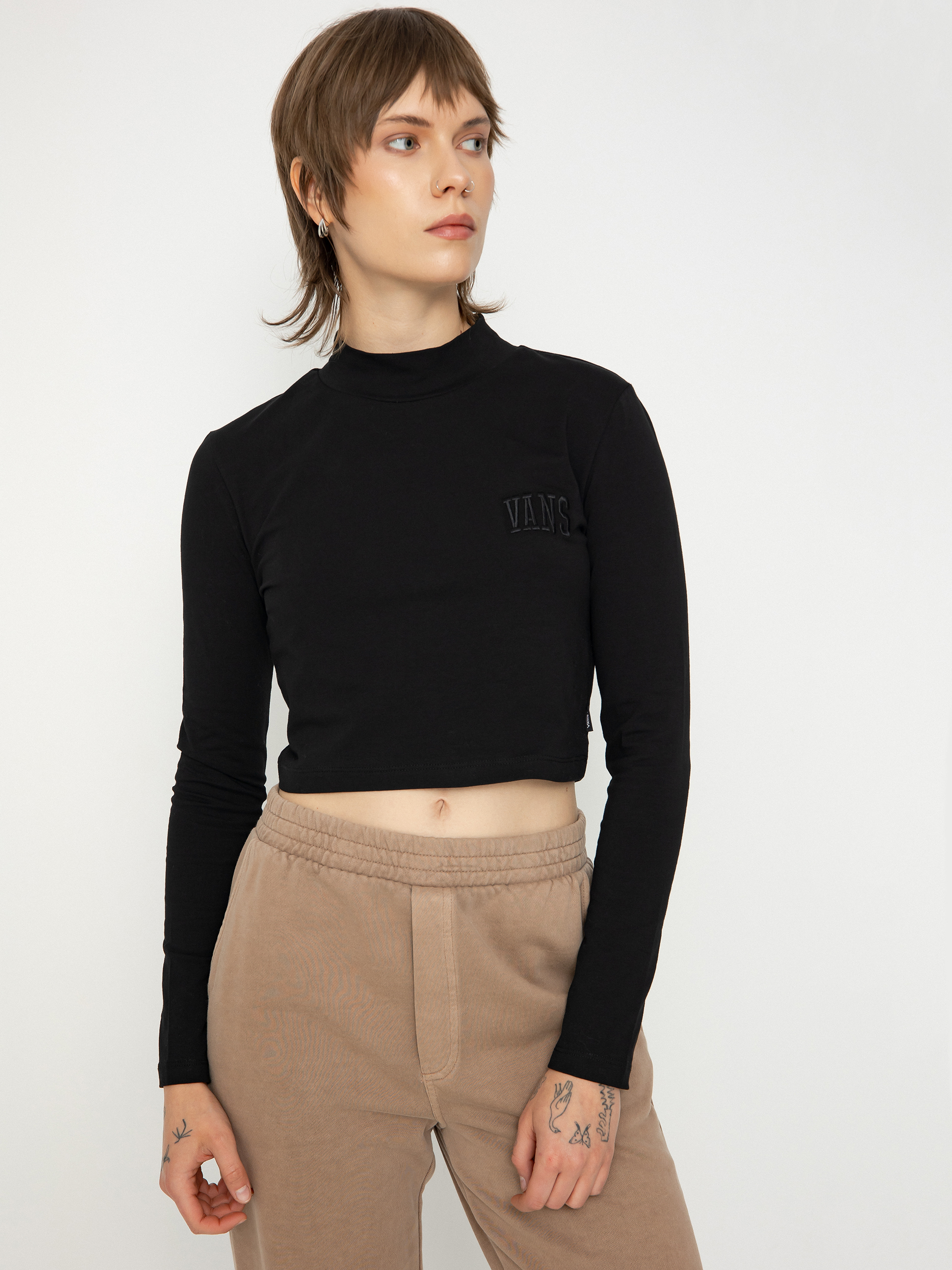 Triko Vans Mini Mock Neck Wmn (program black)