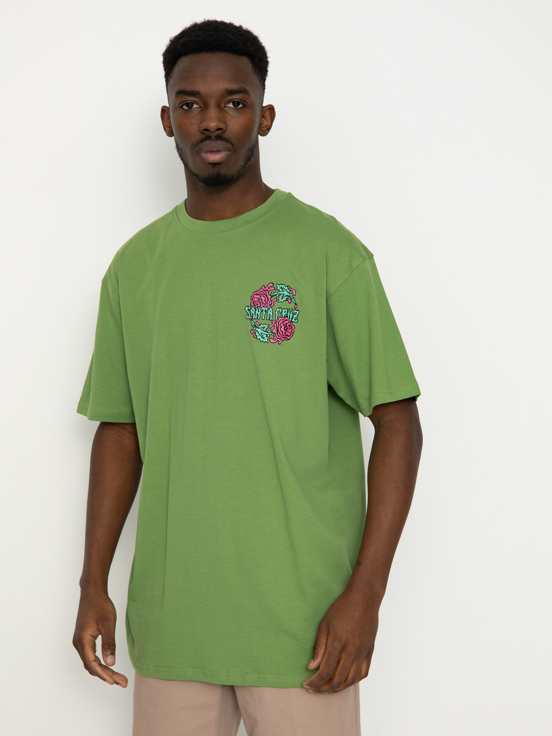 Tričko Santa Cruz Dressen Rose Crew Two (apple)