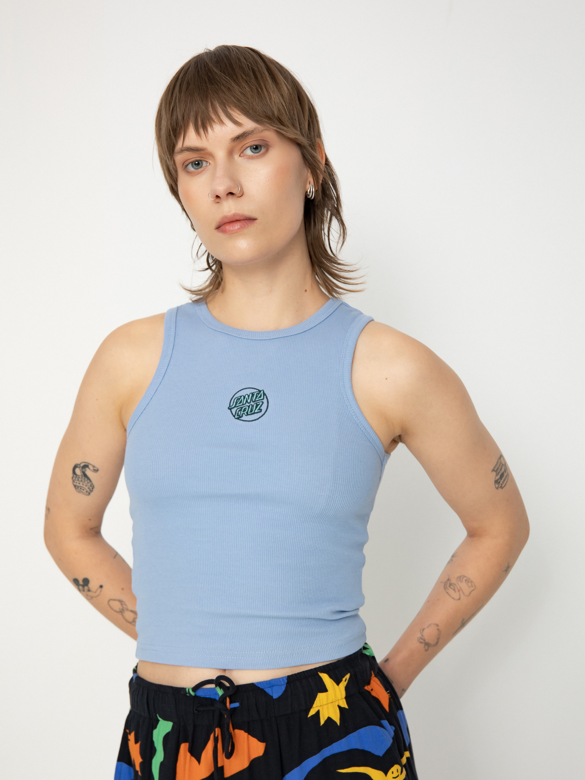 Tričko Santa Cruz Partial Dot Emb Wmn (hyacinth)