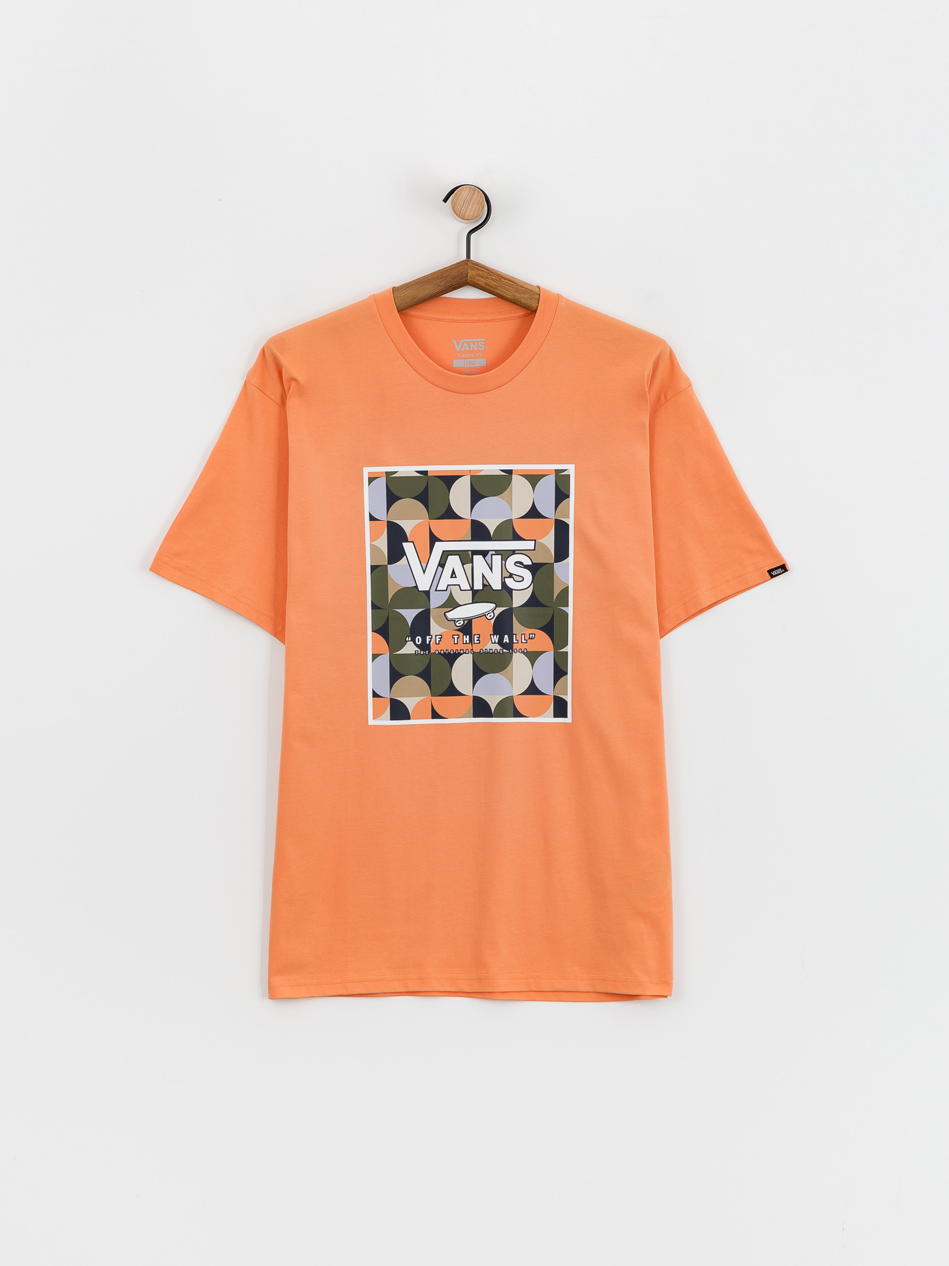 Košeľa Vans Classic Print Box (copper tan/white)