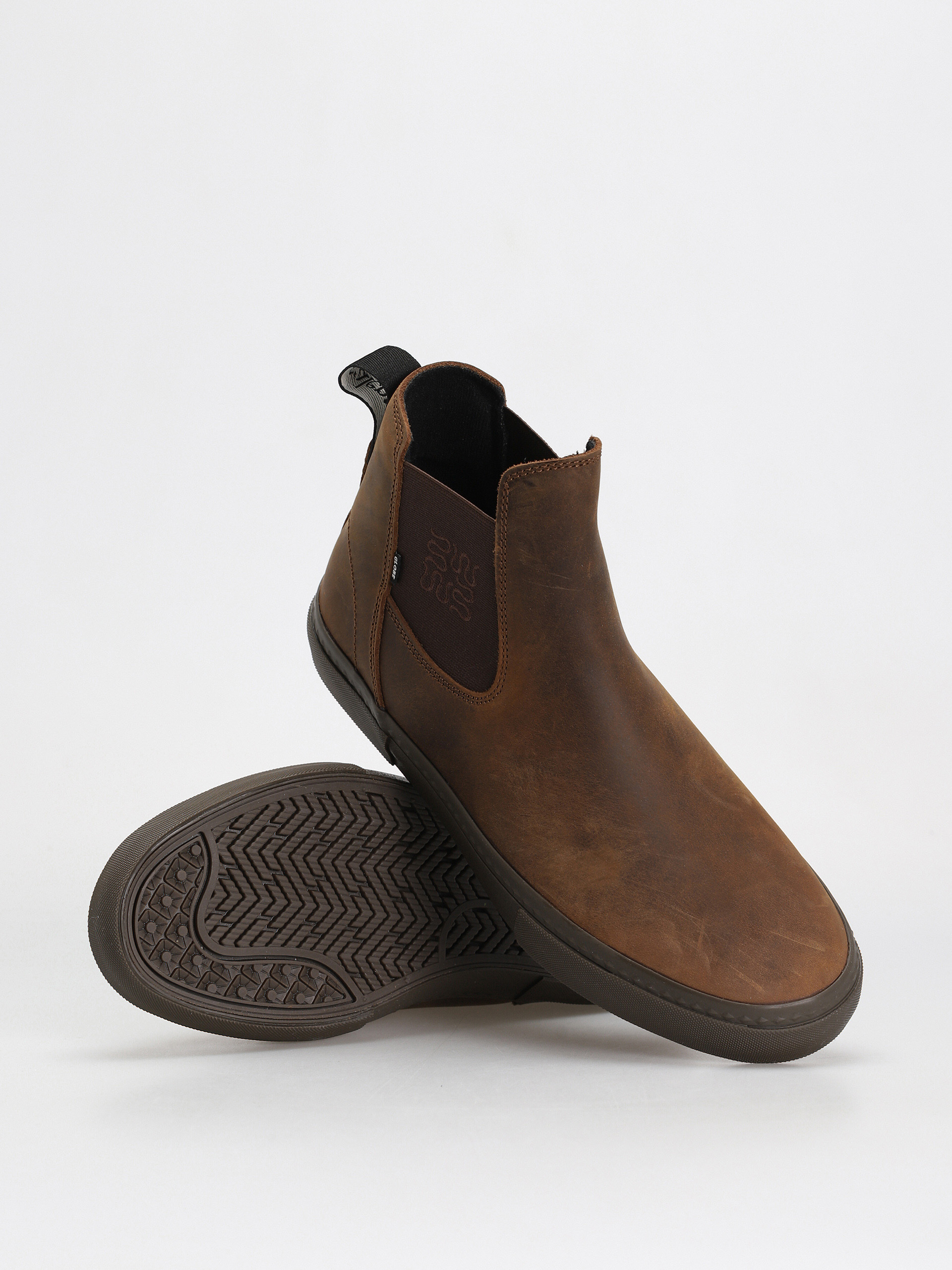 Topánky Globe Dover II (dark brown/wasted talent)