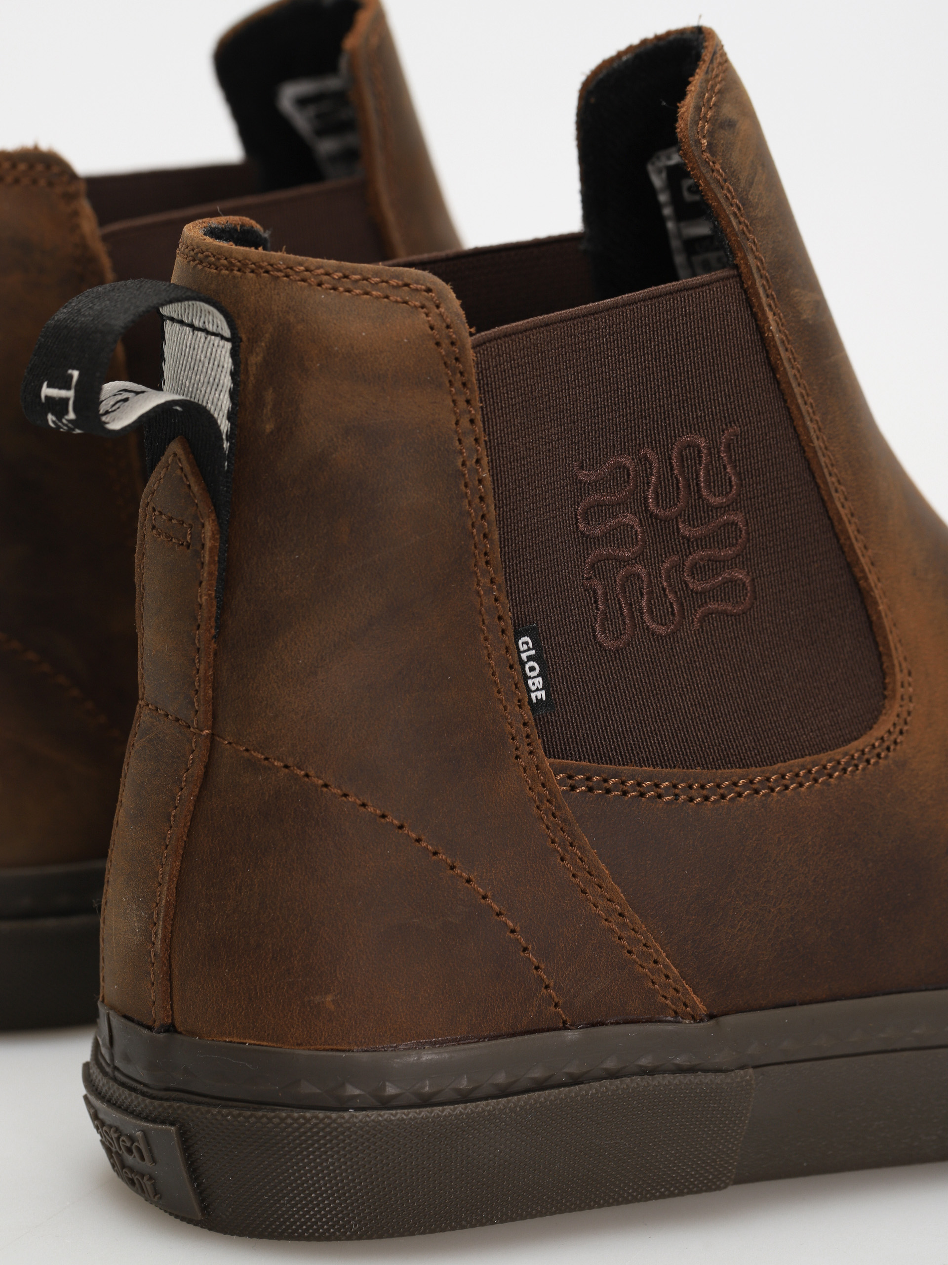 Topánky Globe Dover II (dark brown/wasted talent)