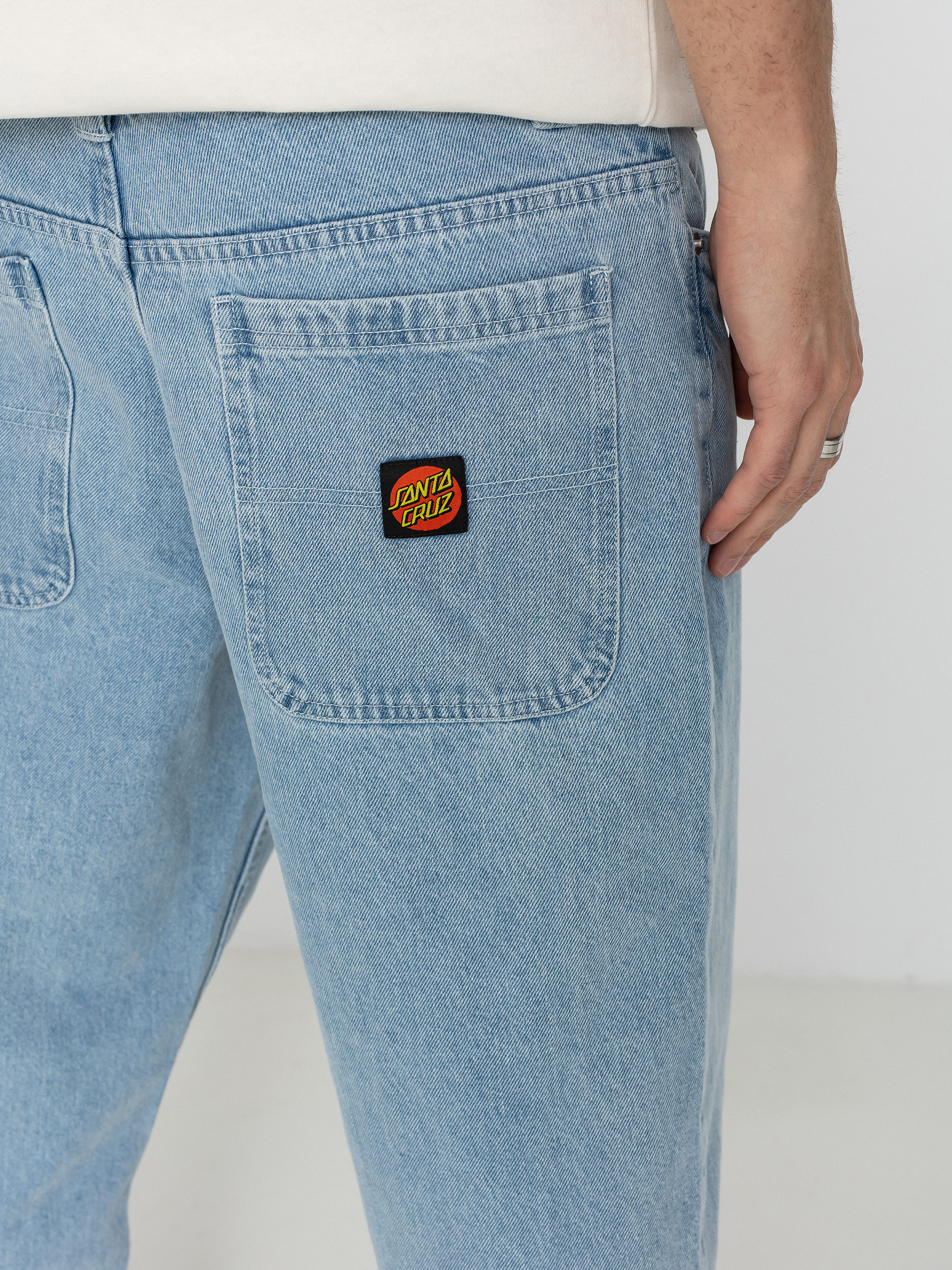 Nohavice Santa Cruz Classic Label Jean (stone wash)