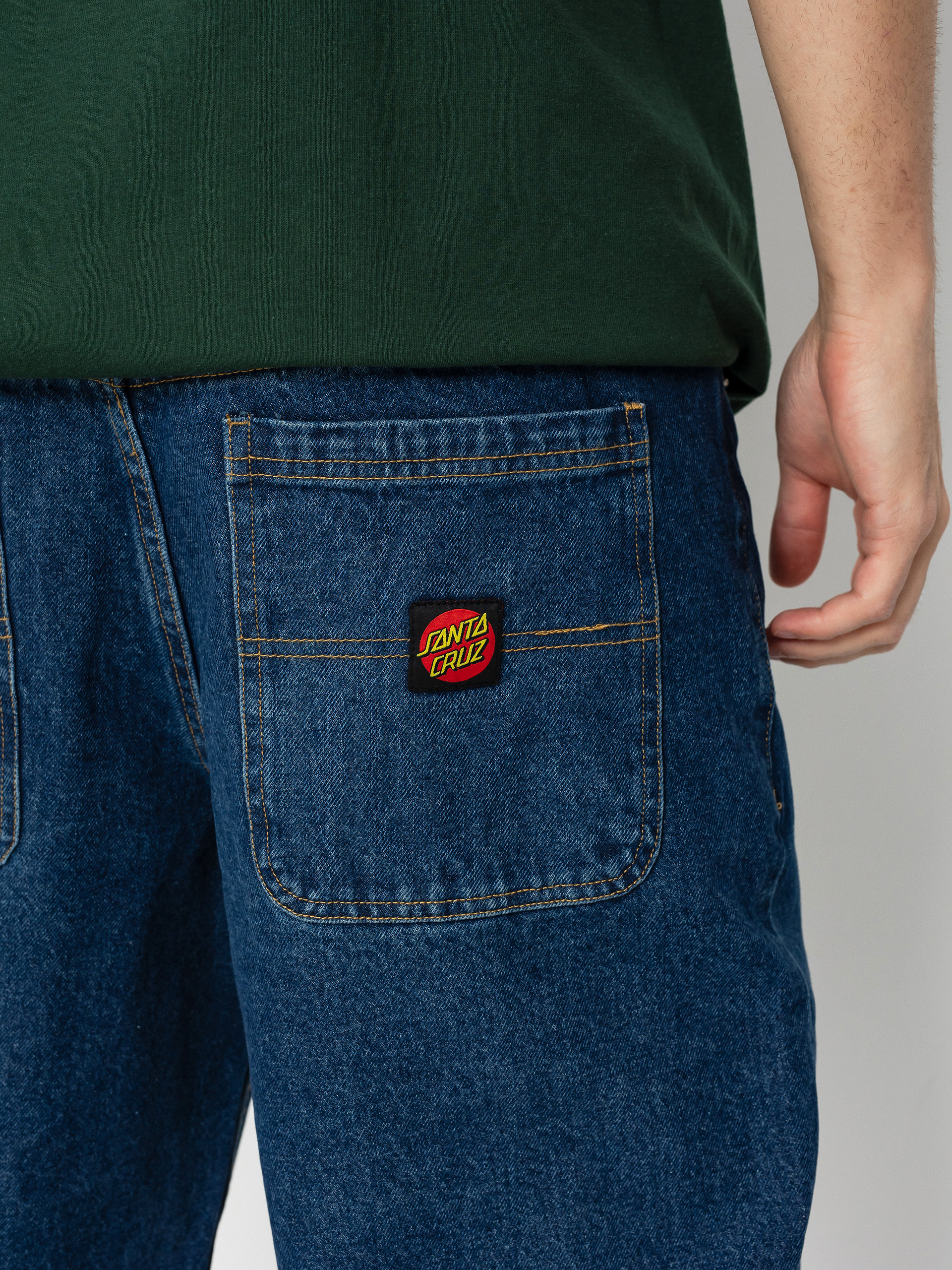 Nohavice Santa Cruz Classic Label Jean (classic blue)