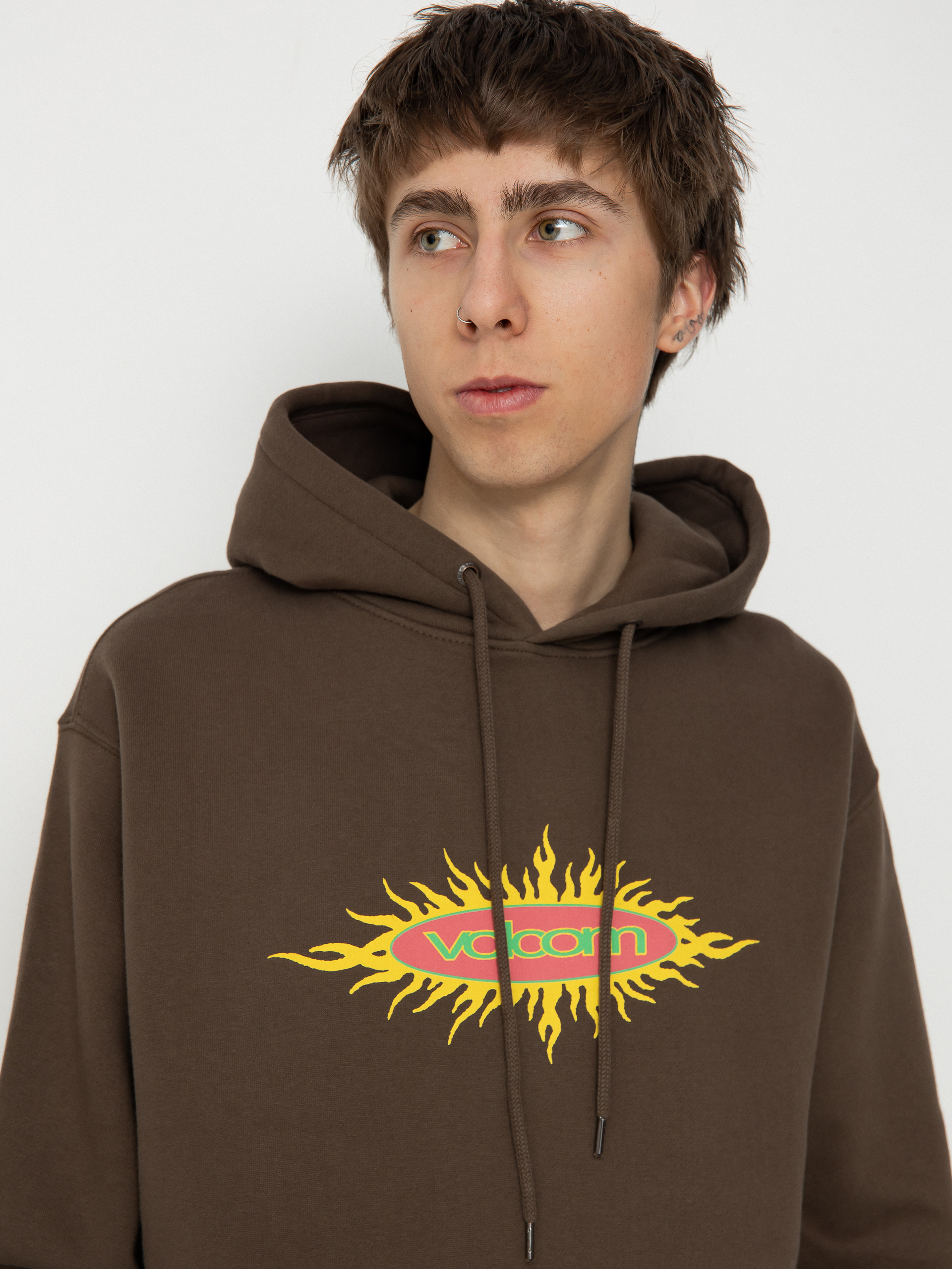 Mikina s kapucňou Volcom Watanite HD (wren)