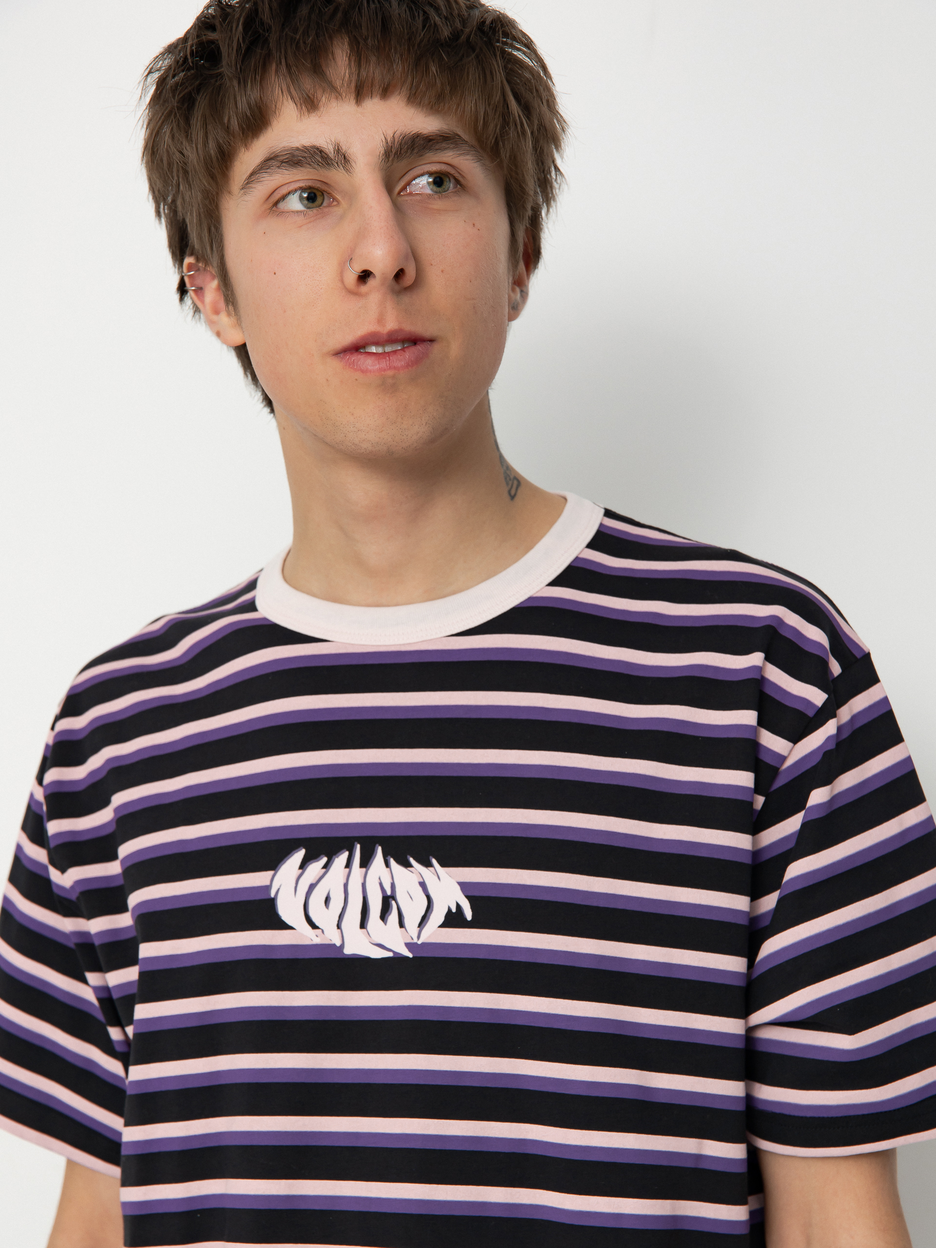 Tričko Volcom Rayeah Stripes (black)