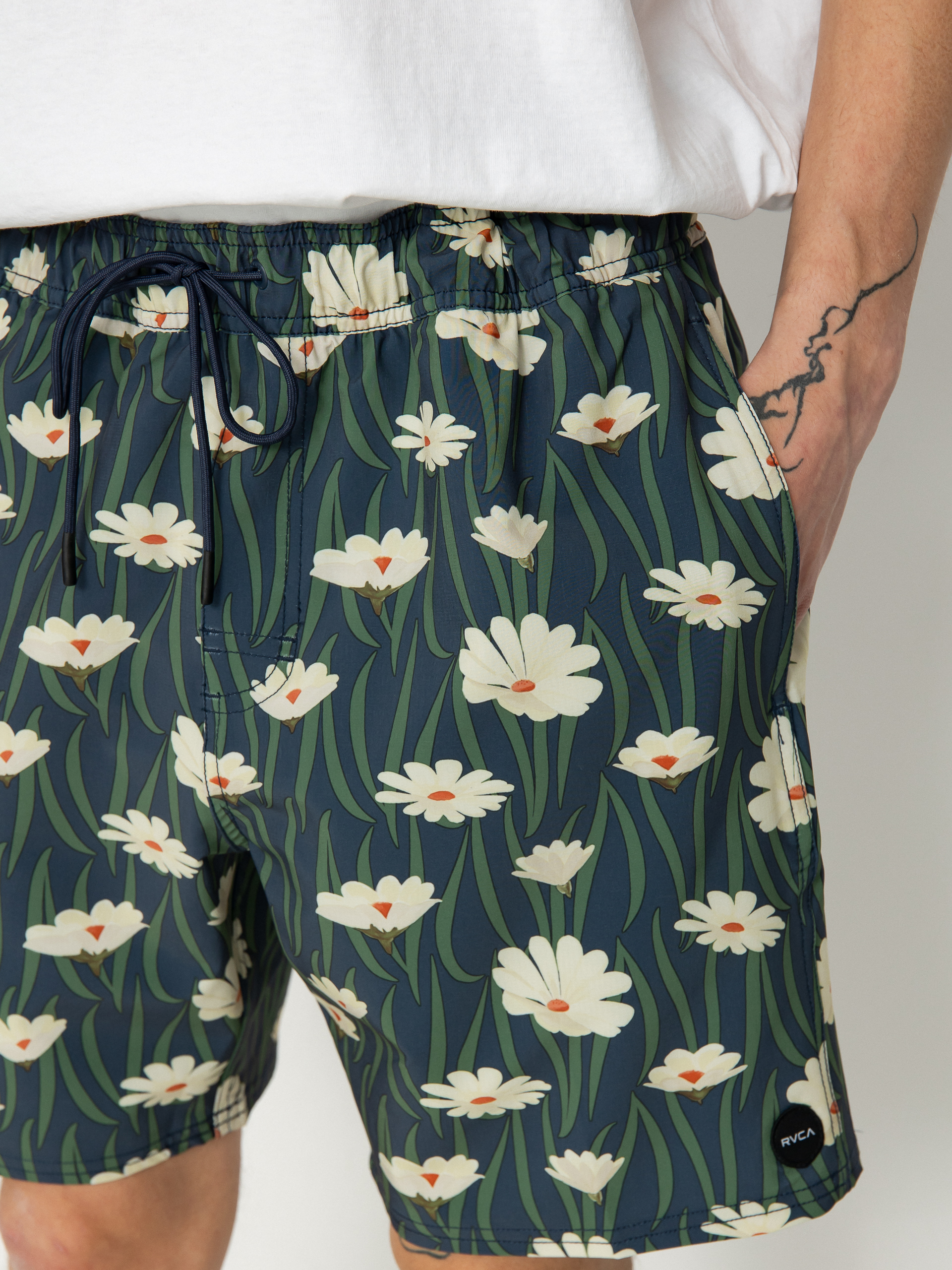 Plážové kraťasy RVCA Va Elastic (moody blue)