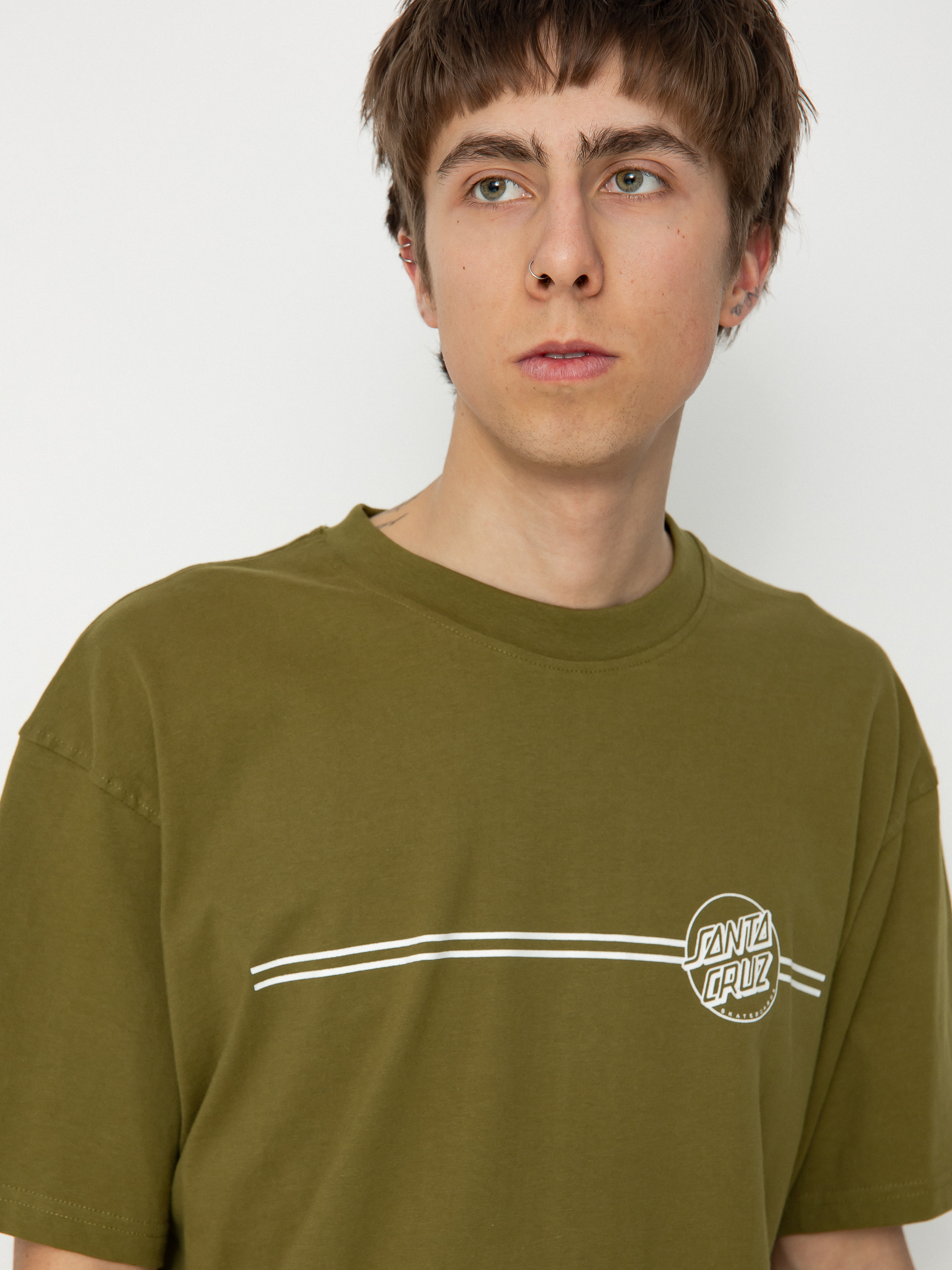 Tričko Santa Cruz Opus Dot Stripe (sea kelp)