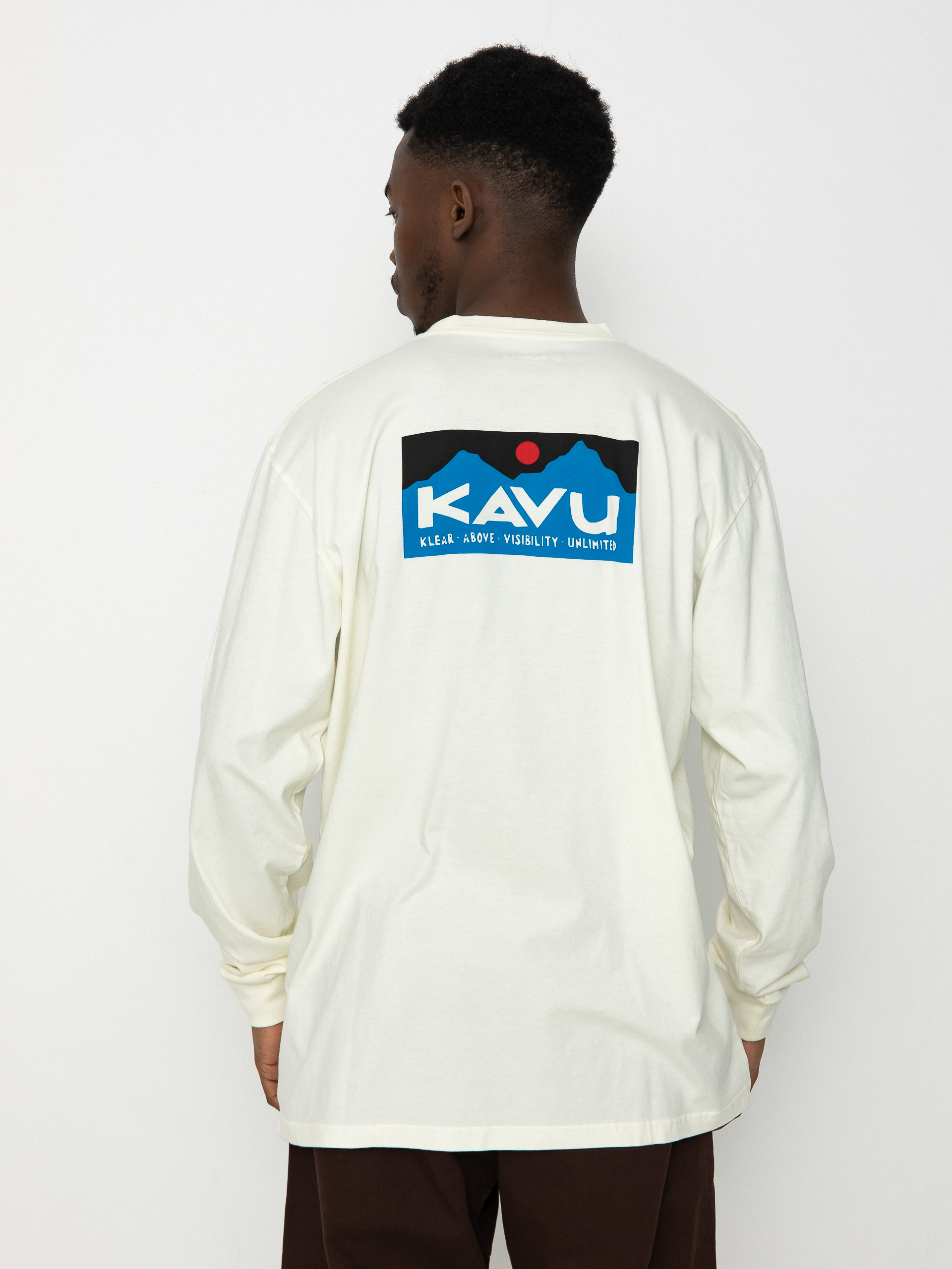 Tričko Kavu LS Etch Art (off white)