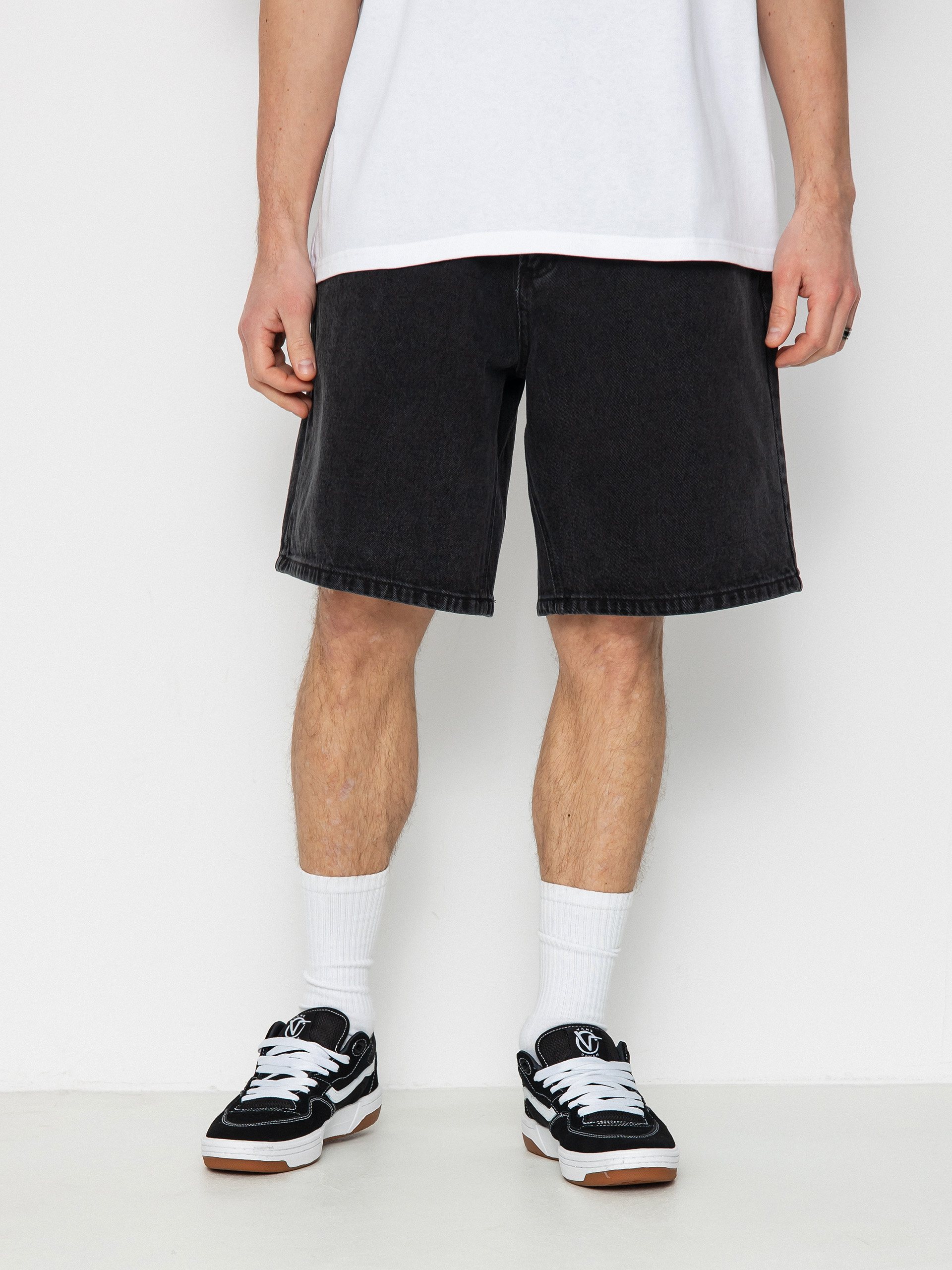 Krau0165asy OBEY Bigwig Baggy Denim (faded black)