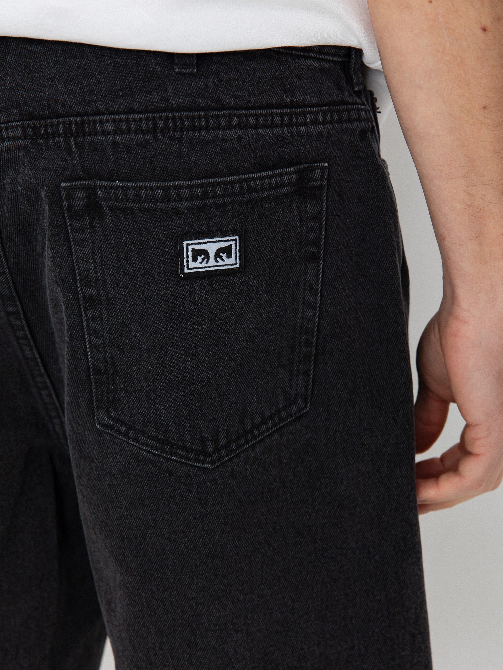 Kraťasy OBEY Bigwig Baggy Denim (faded black)