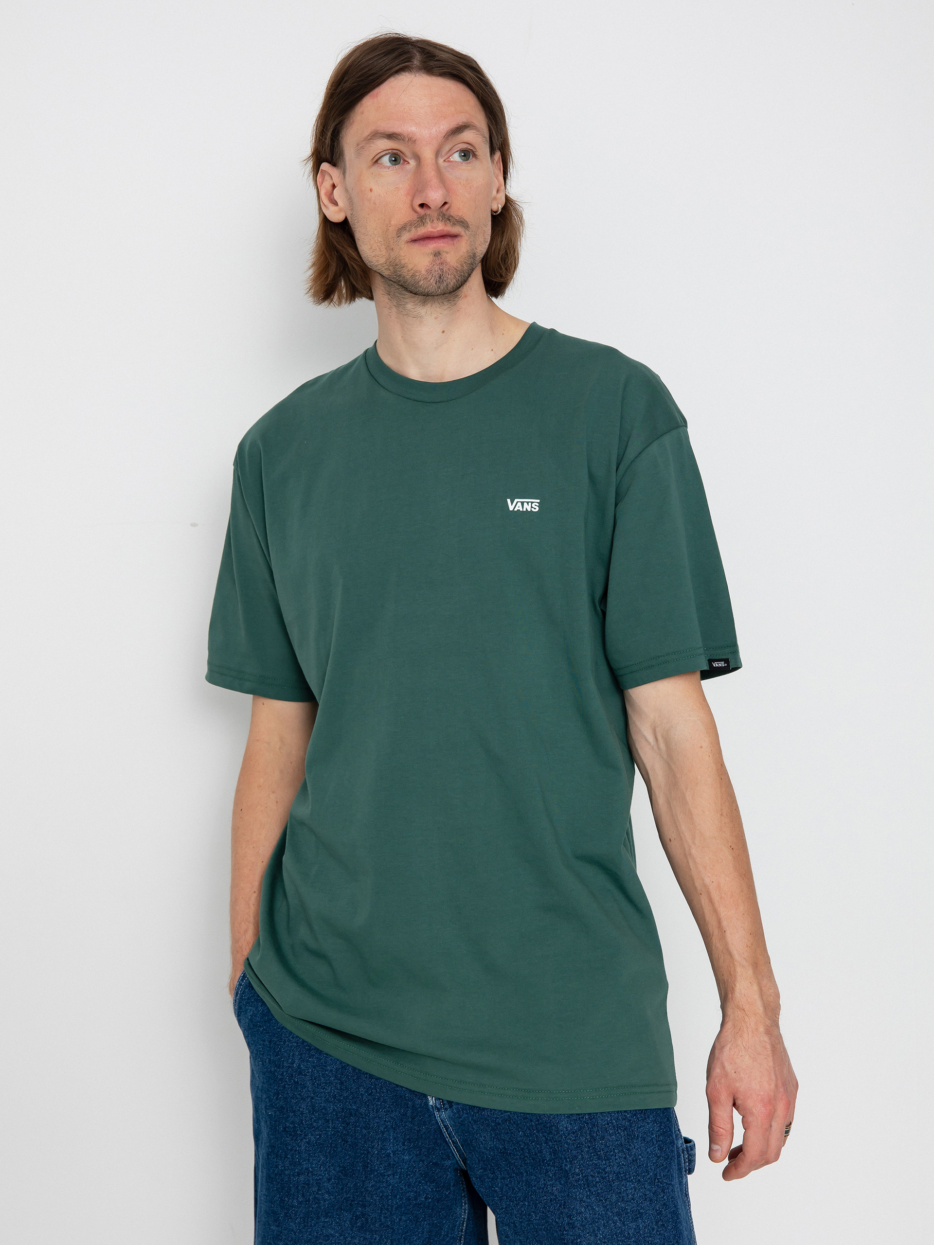 Tričko Vans Left Chest Logo (bistro green)