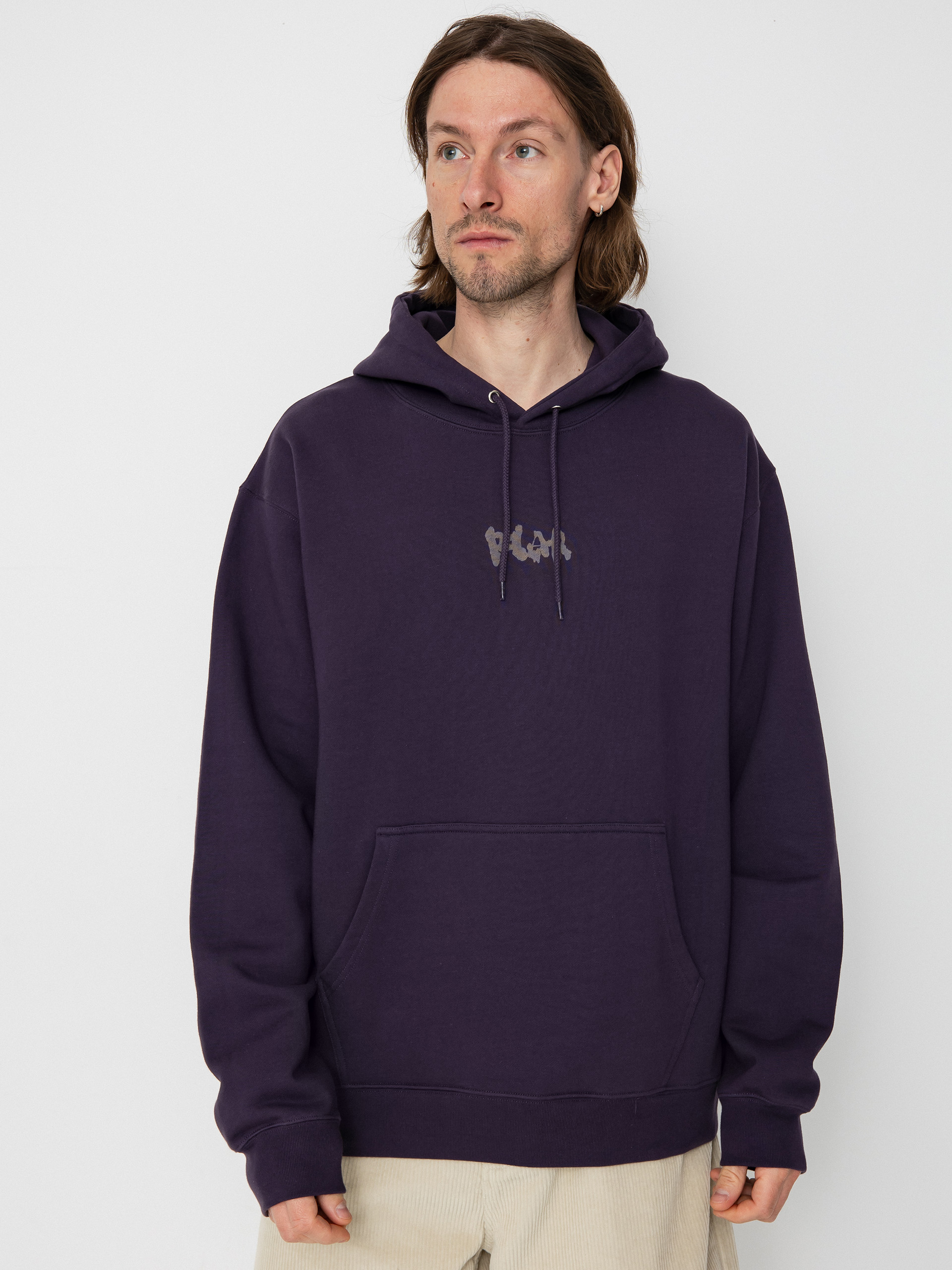 Mikina s kapucňou Polar Skate Dave Drip Logo HD (dark violet)