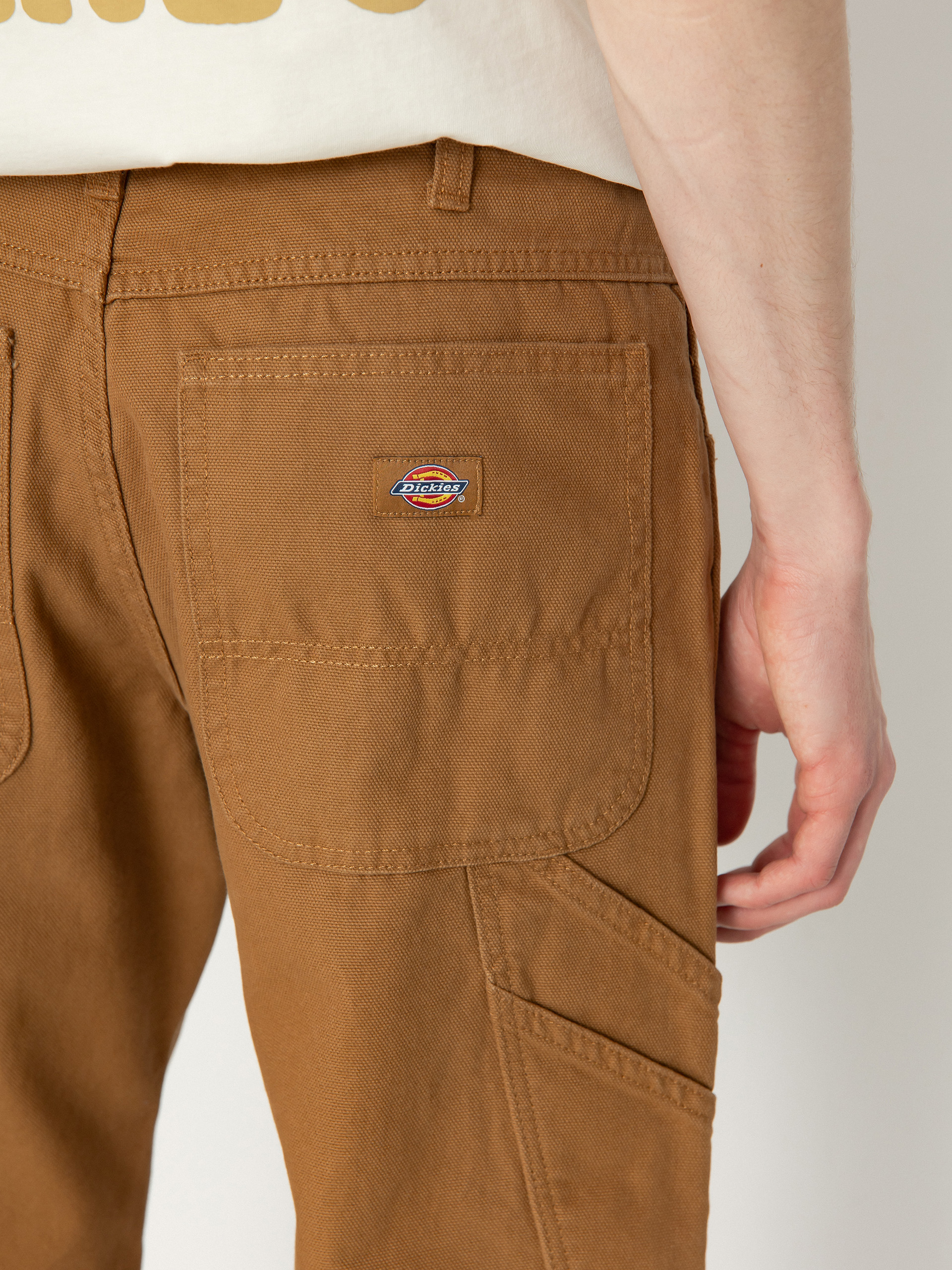 Nohavice Dickies Duck Carpenter (stone washed brown duck)