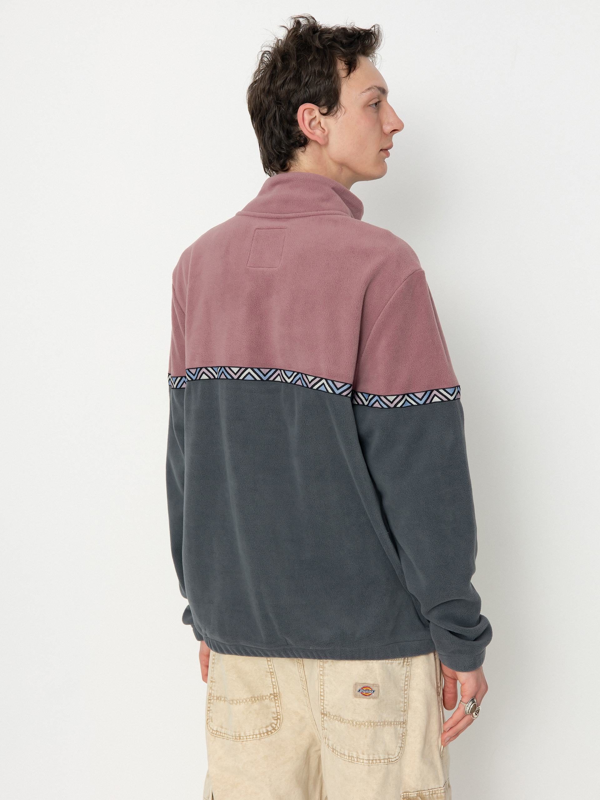 Pánsky Flísová mikina Iriedaily Monte Noe Troyer (plum)