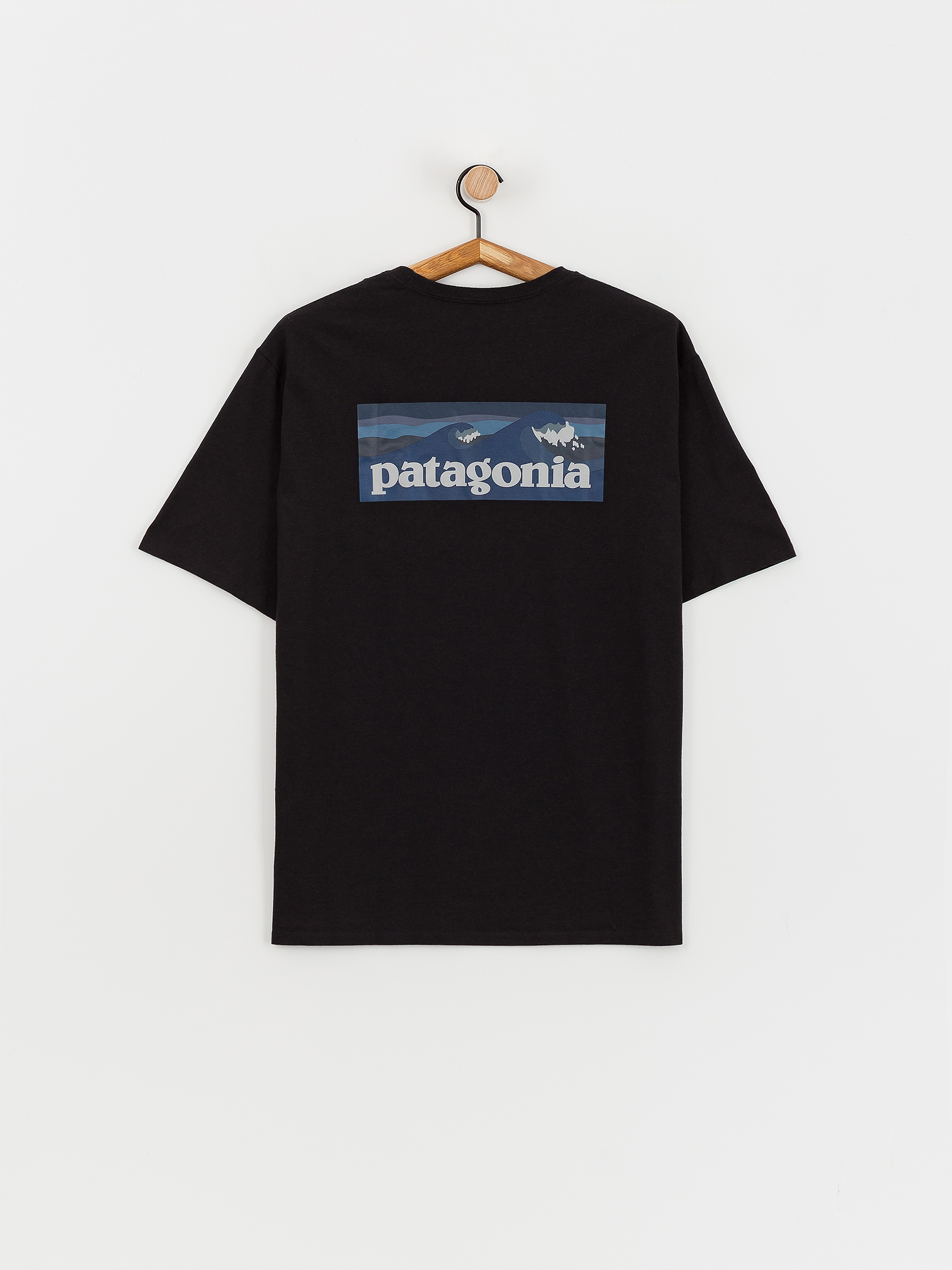 Tričko Patagonia Boardshort Logo Pocket Responsibili (ink black)