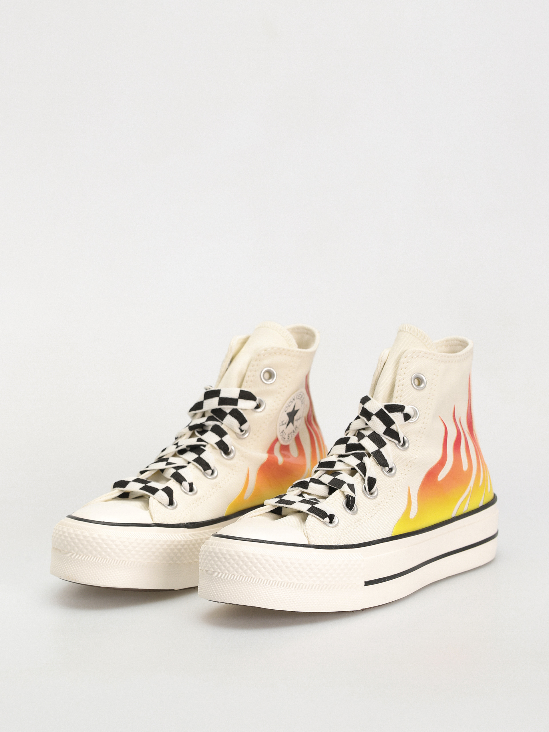 Tenisky Converse Chuck Taylor All Star Lift Hi Wmn (flames/off white)