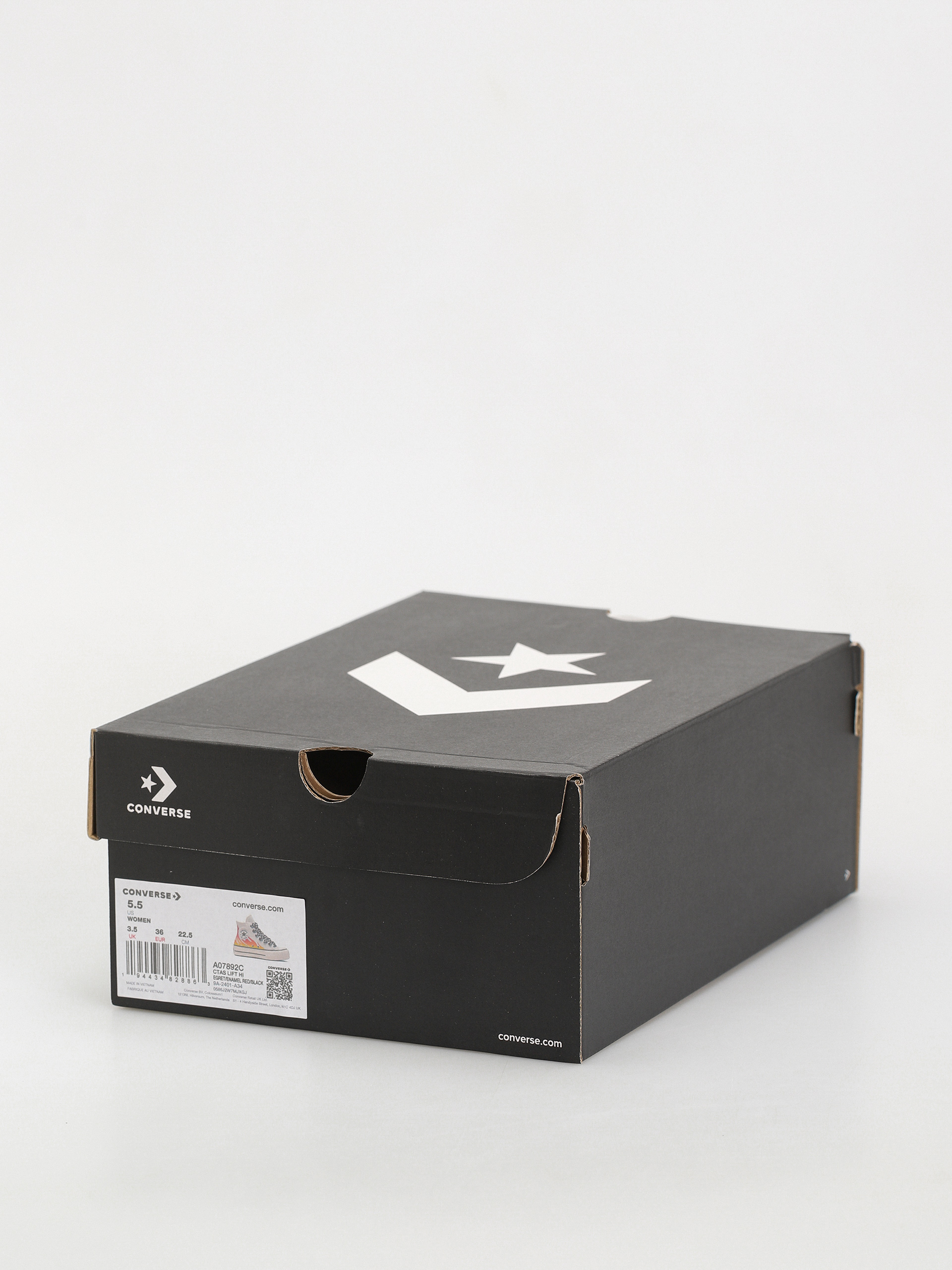 Tenisky Converse Chuck Taylor All Star Lift Hi Wmn (flames/off white)