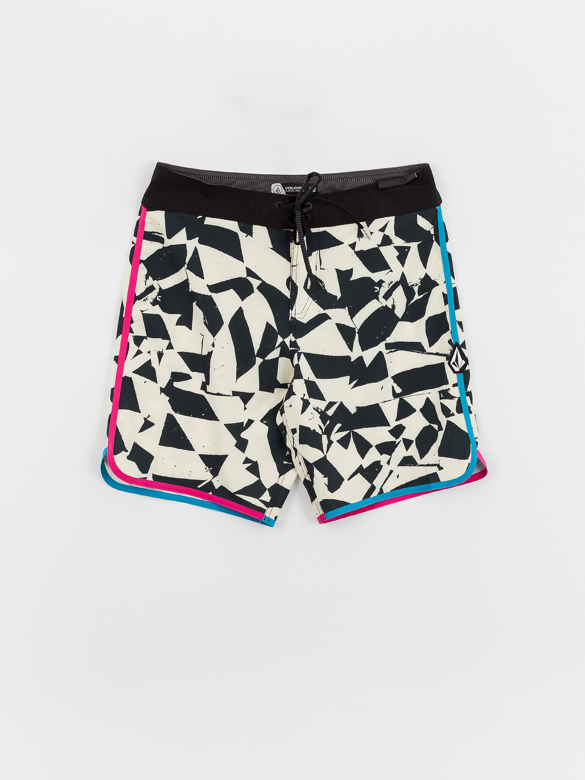Plážové kraťasy Volcom Lido Print Scallop Mod 19 (black white)