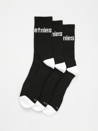 Ponožky Etnies Stencil Icon  Sock 3 Pck (black)