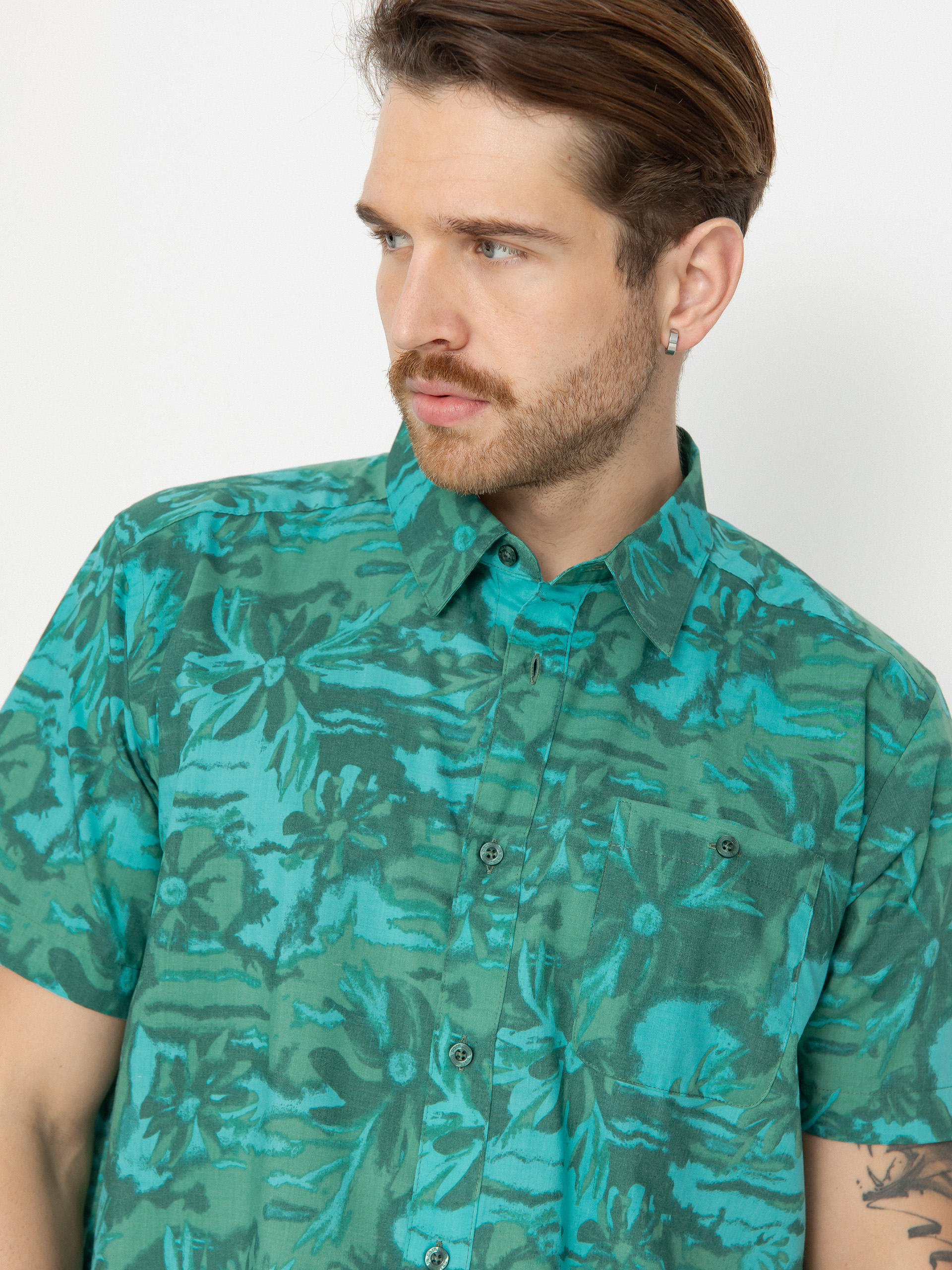 Košeľa Patagonia Go To Shirt (cliffs and waves conifer green)