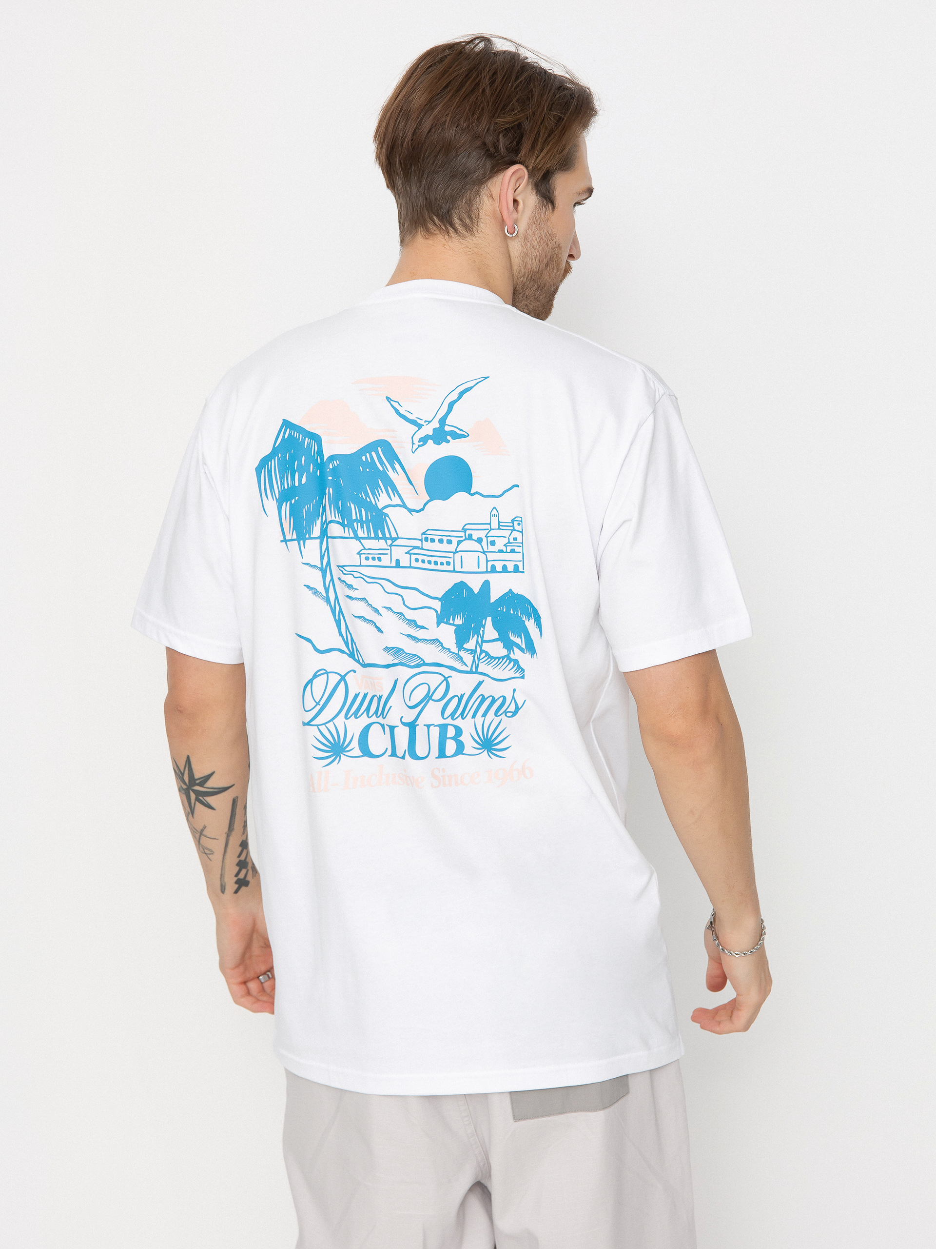 Tričko Vans Dual Palms Club (white)