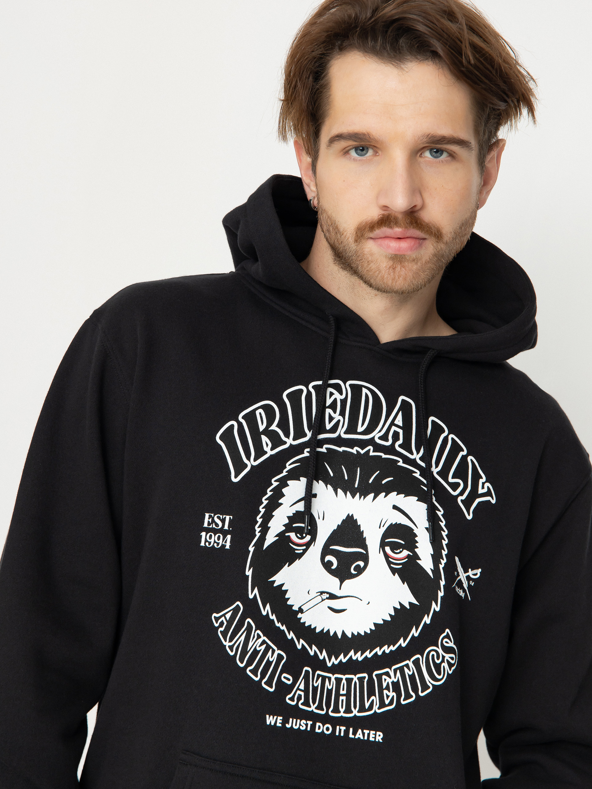 Mikina s kapucňou Iriedaily Anti Athletic HD (black)