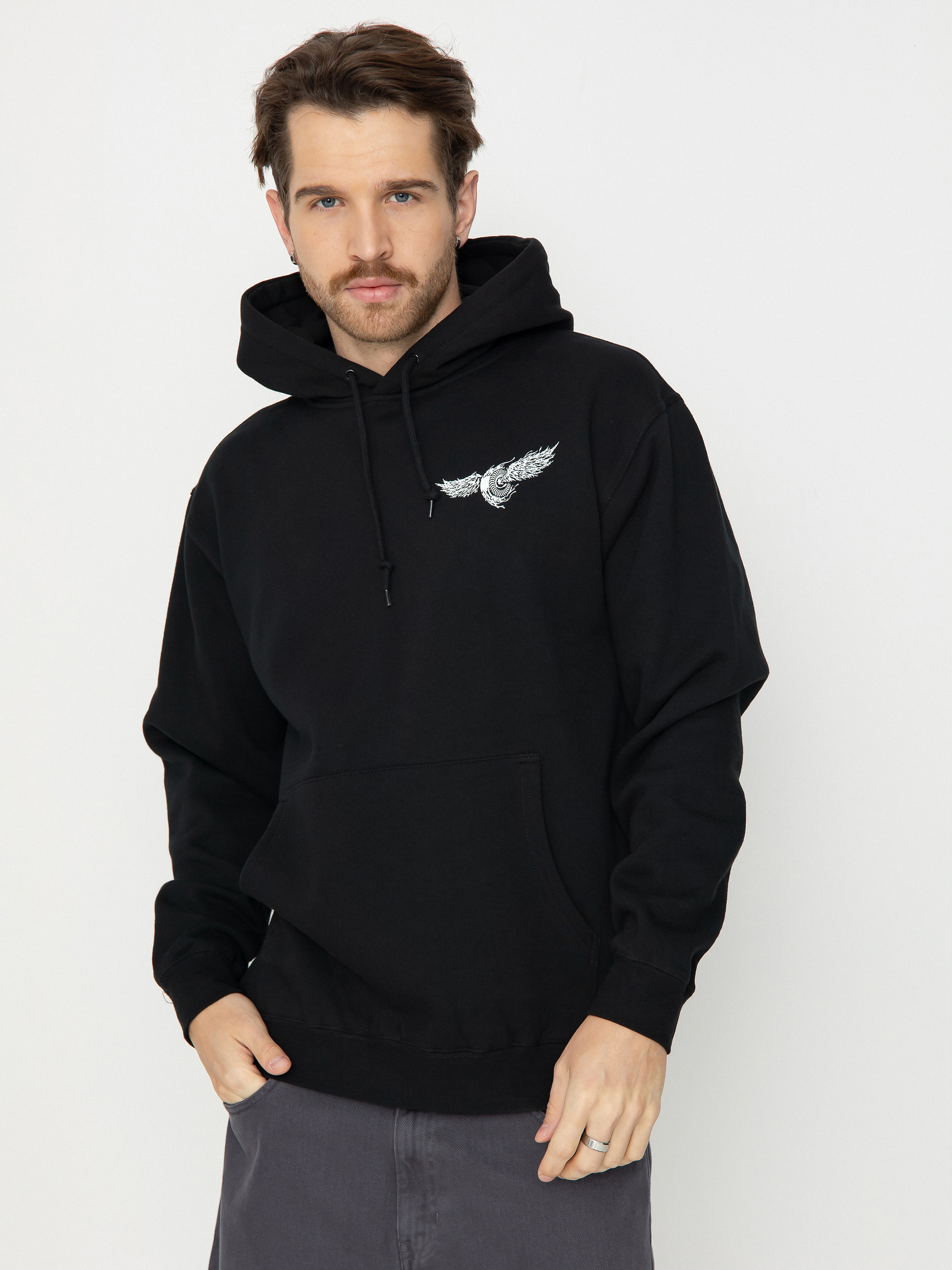 Mikina s kapucňou Spitfire Decay Flyng Cls HD (black)