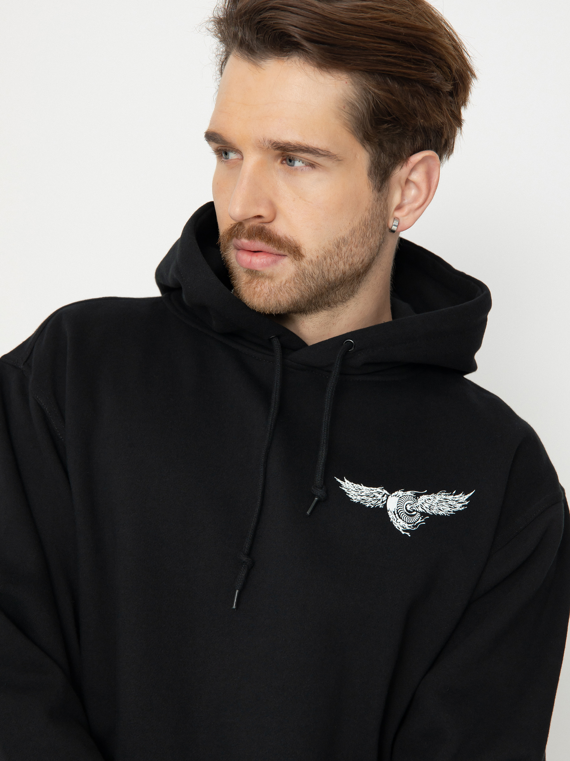 Mikina s kapucňou Spitfire Decay Flyng Cls HD (black)