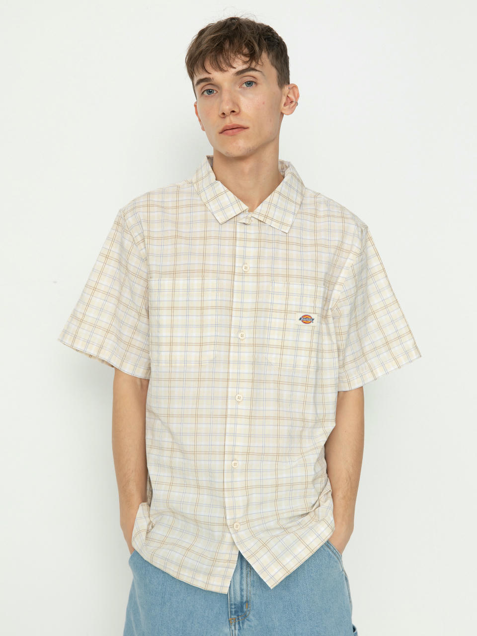 Košeľa Dickies Surry Shirt (outdoor check whitecap)