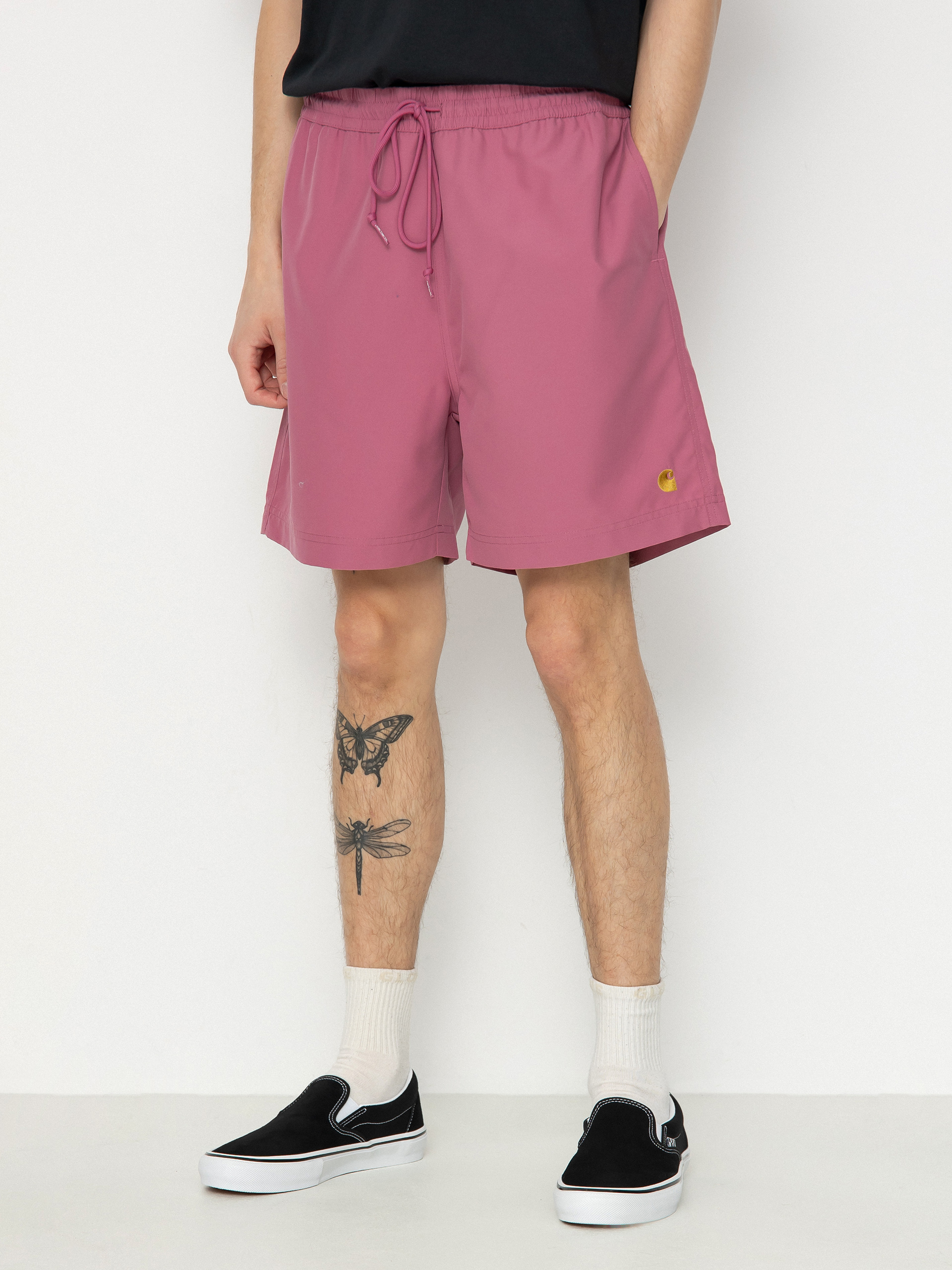 Kraťasy Carhartt WIP Chase Swim (magenta/gold)