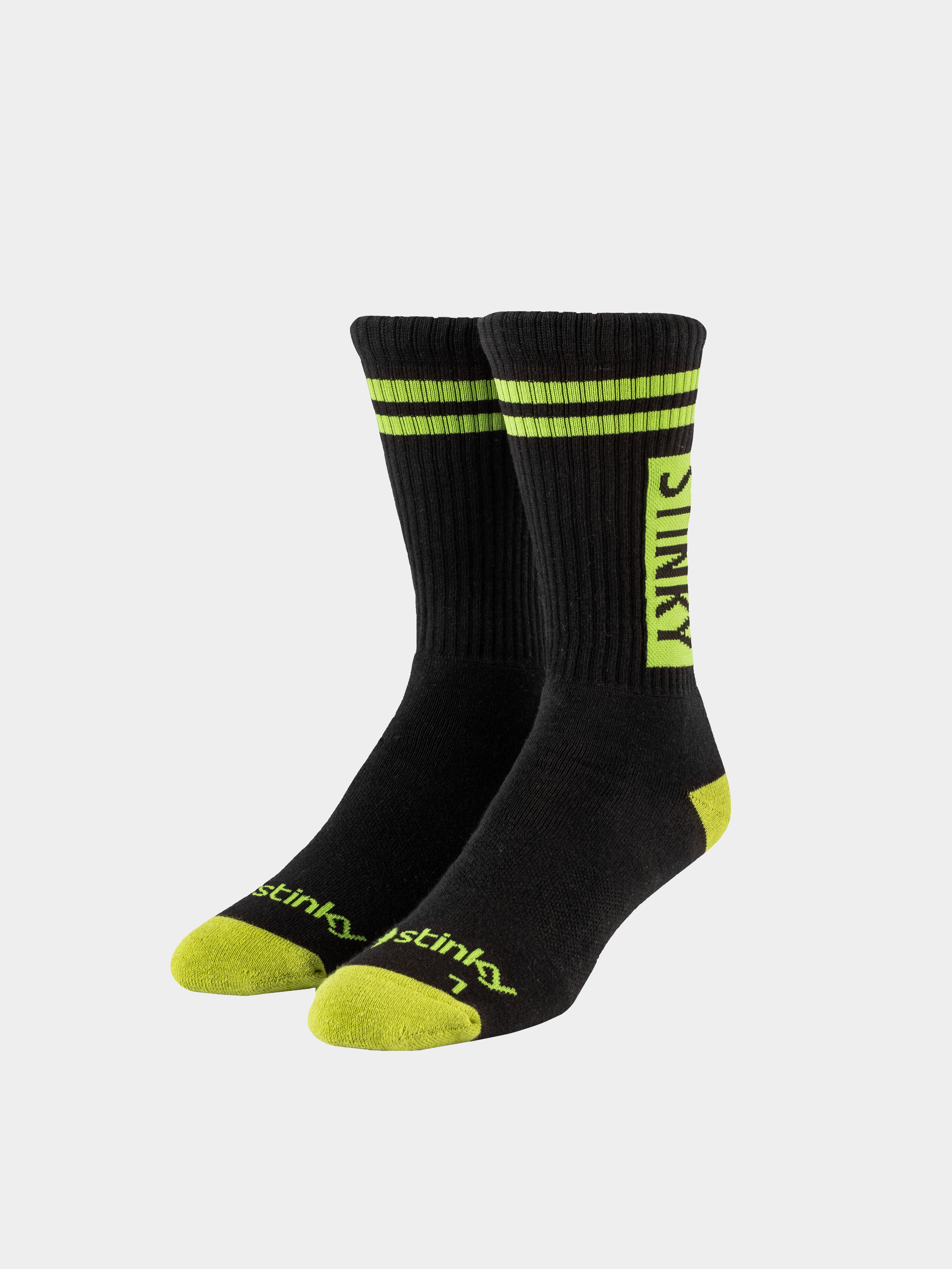 Ponožky Stinky Socks Stamp (black/green)