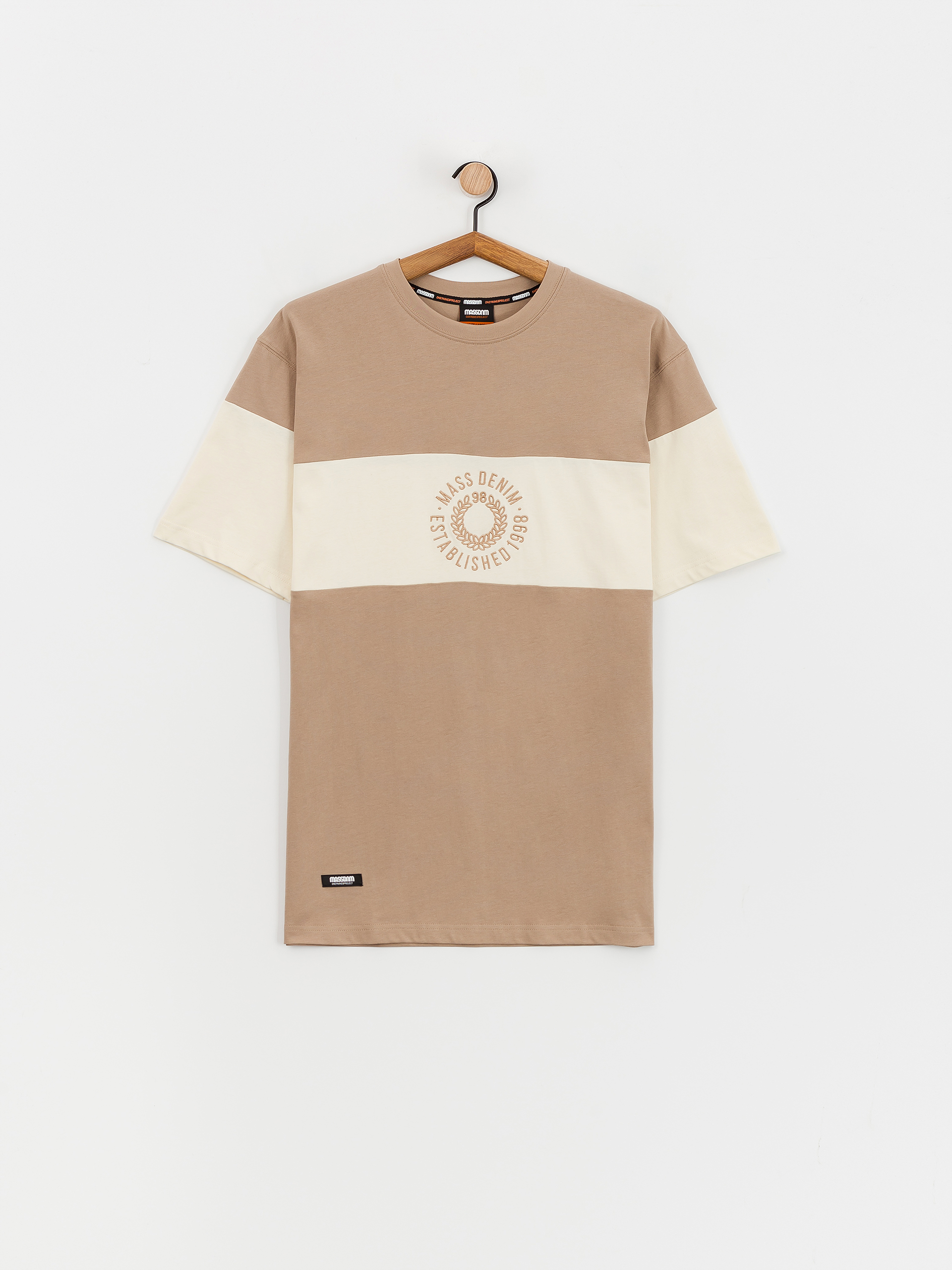 Tričko MassDnm Elementary (beige/off white)