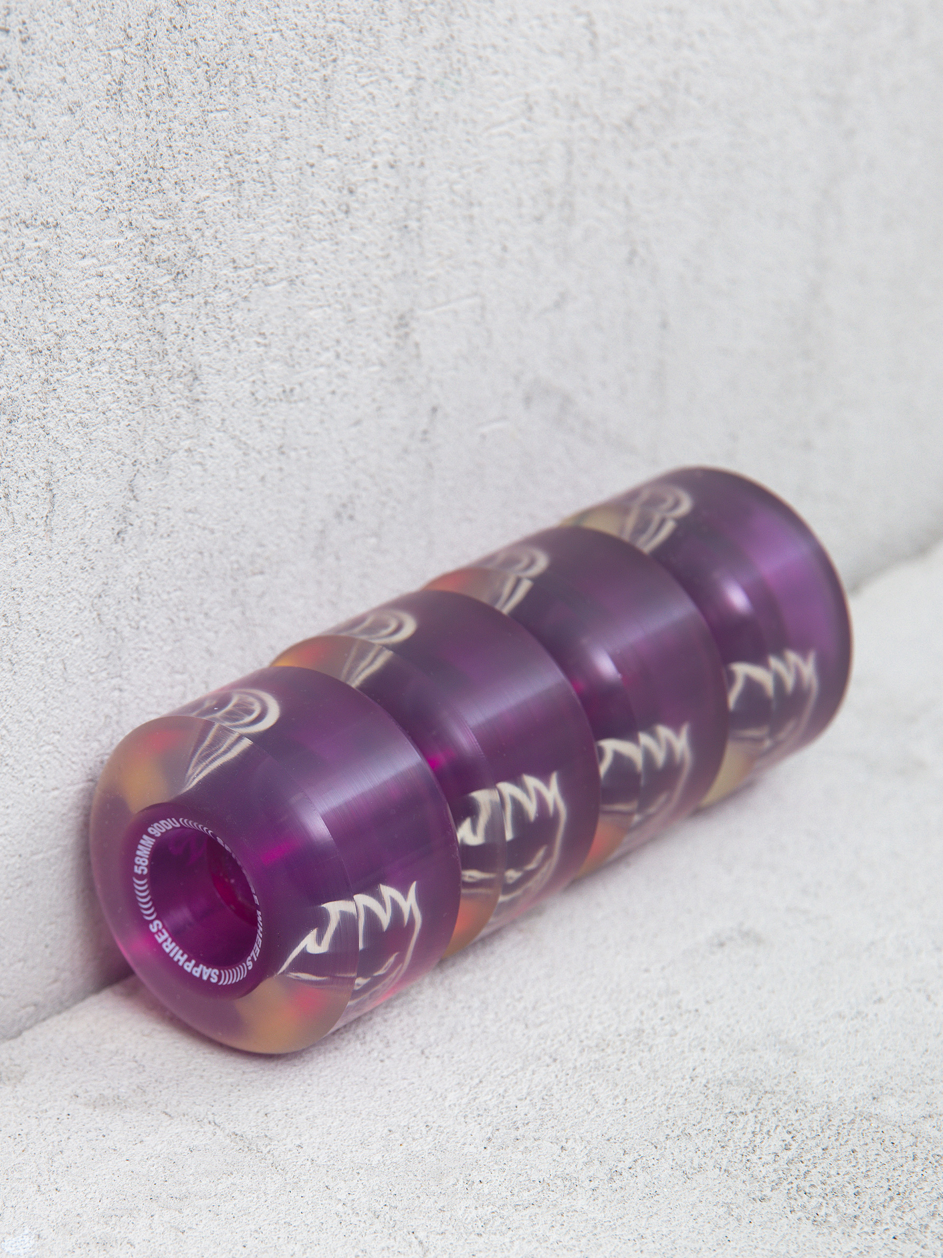 Kolieska Spitfire 90D Radials Sapphire (clear/purple)
