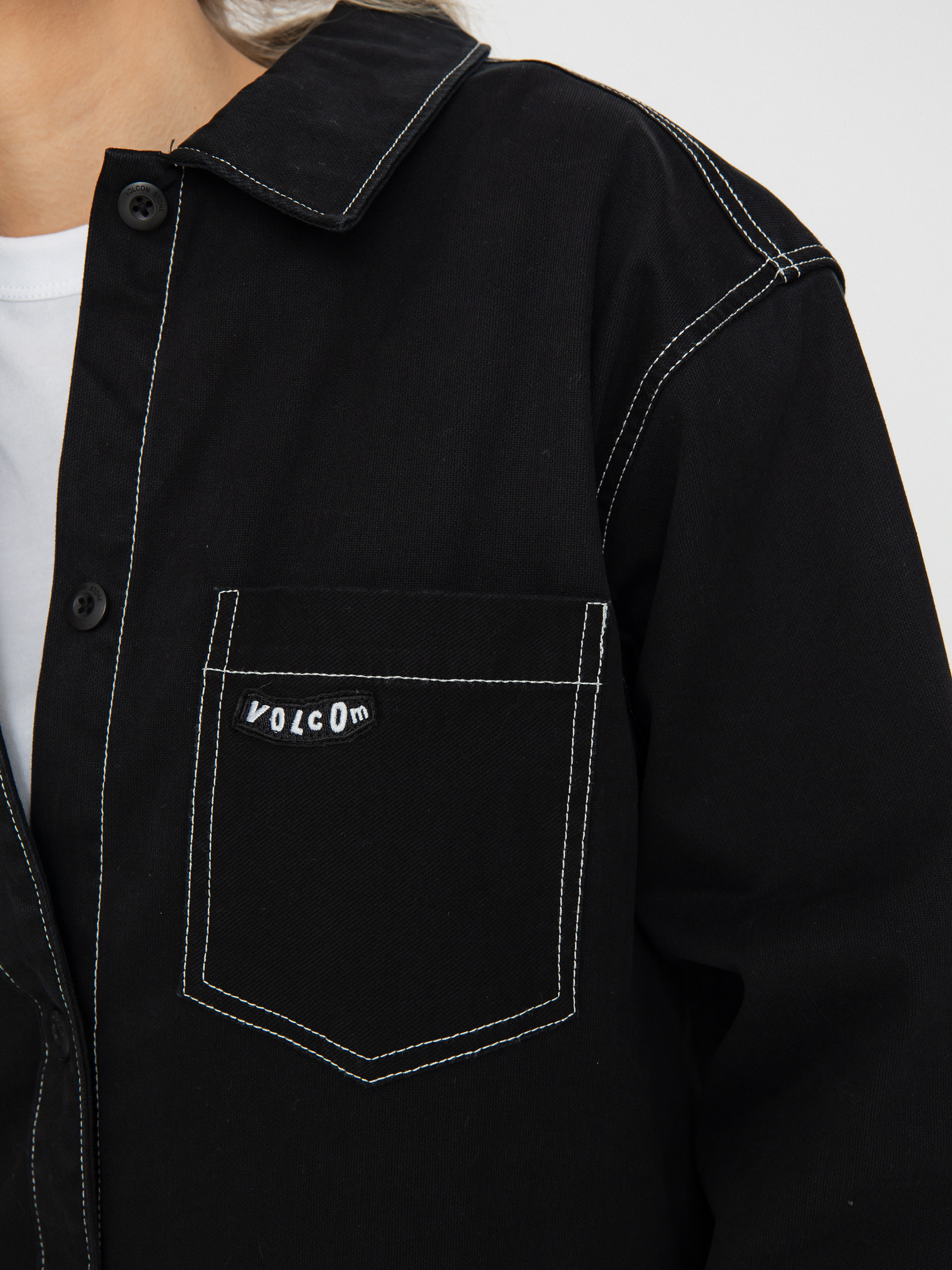 Triko Volcom Stone Kraft Shirt Ls Wmn (black)