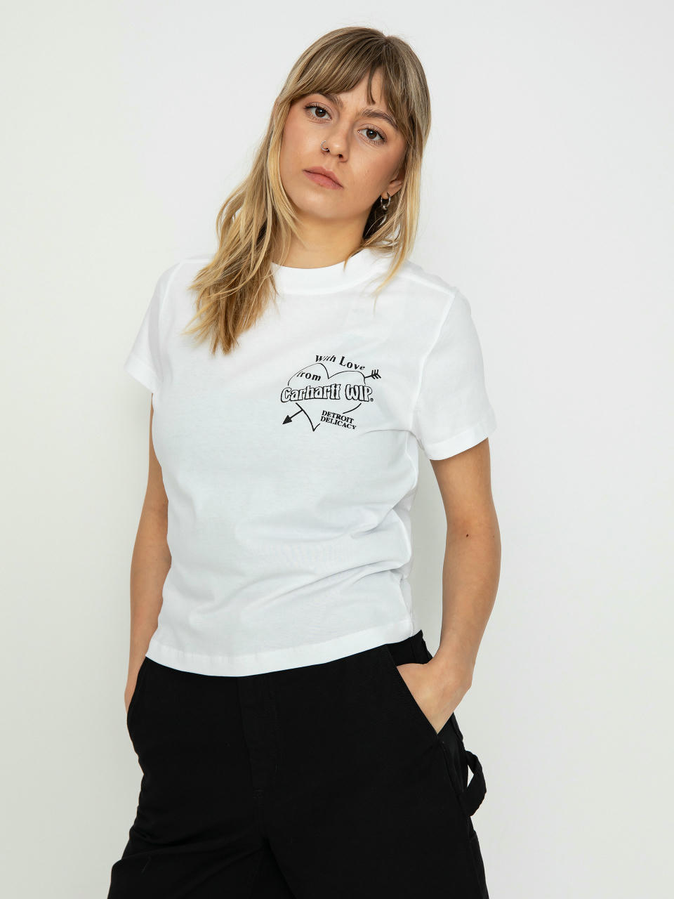 Tričko Carhartt WIP Delicacy Wmn (white/black)