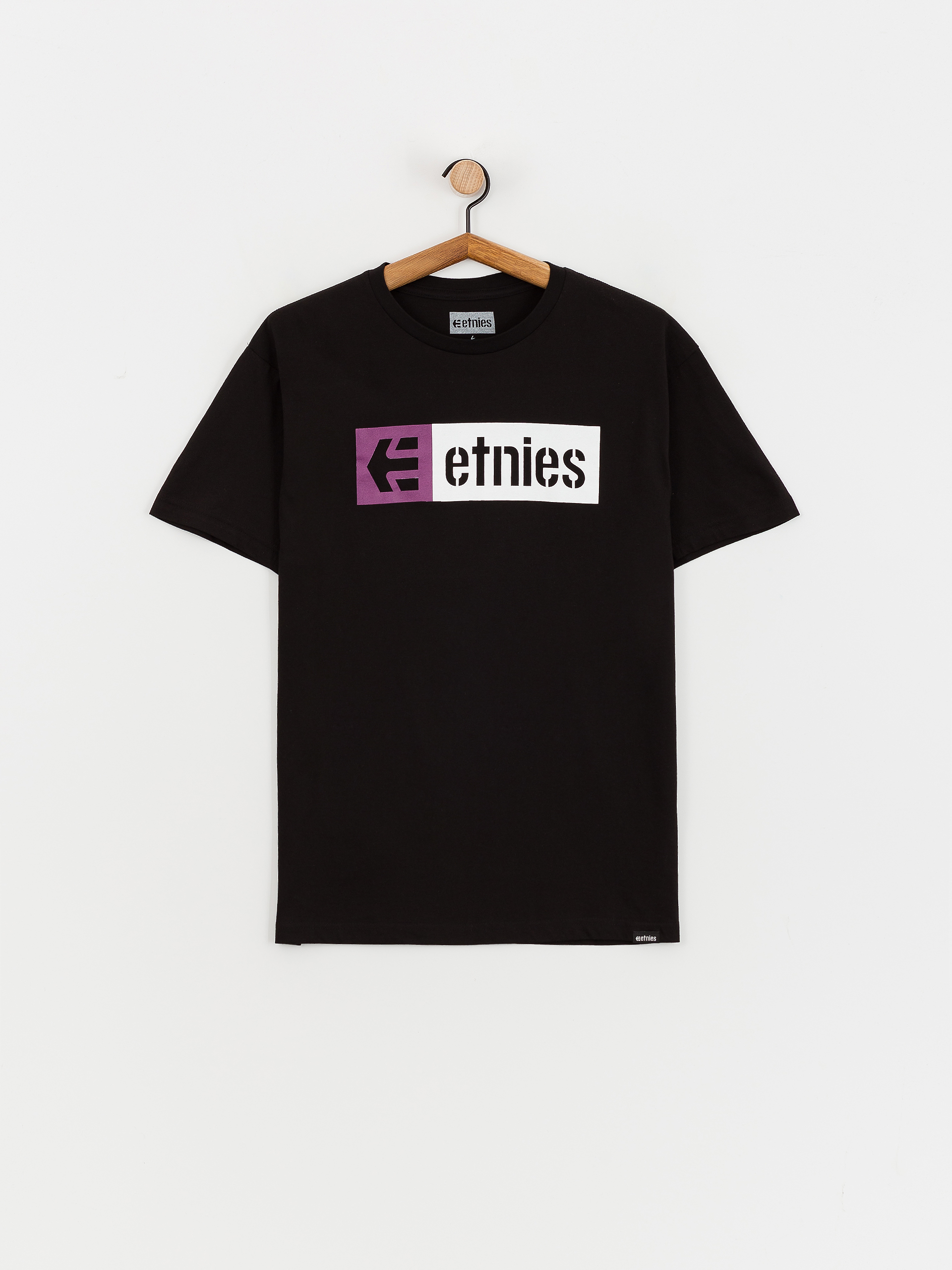 Tričko Etnies New Box (black/purple)